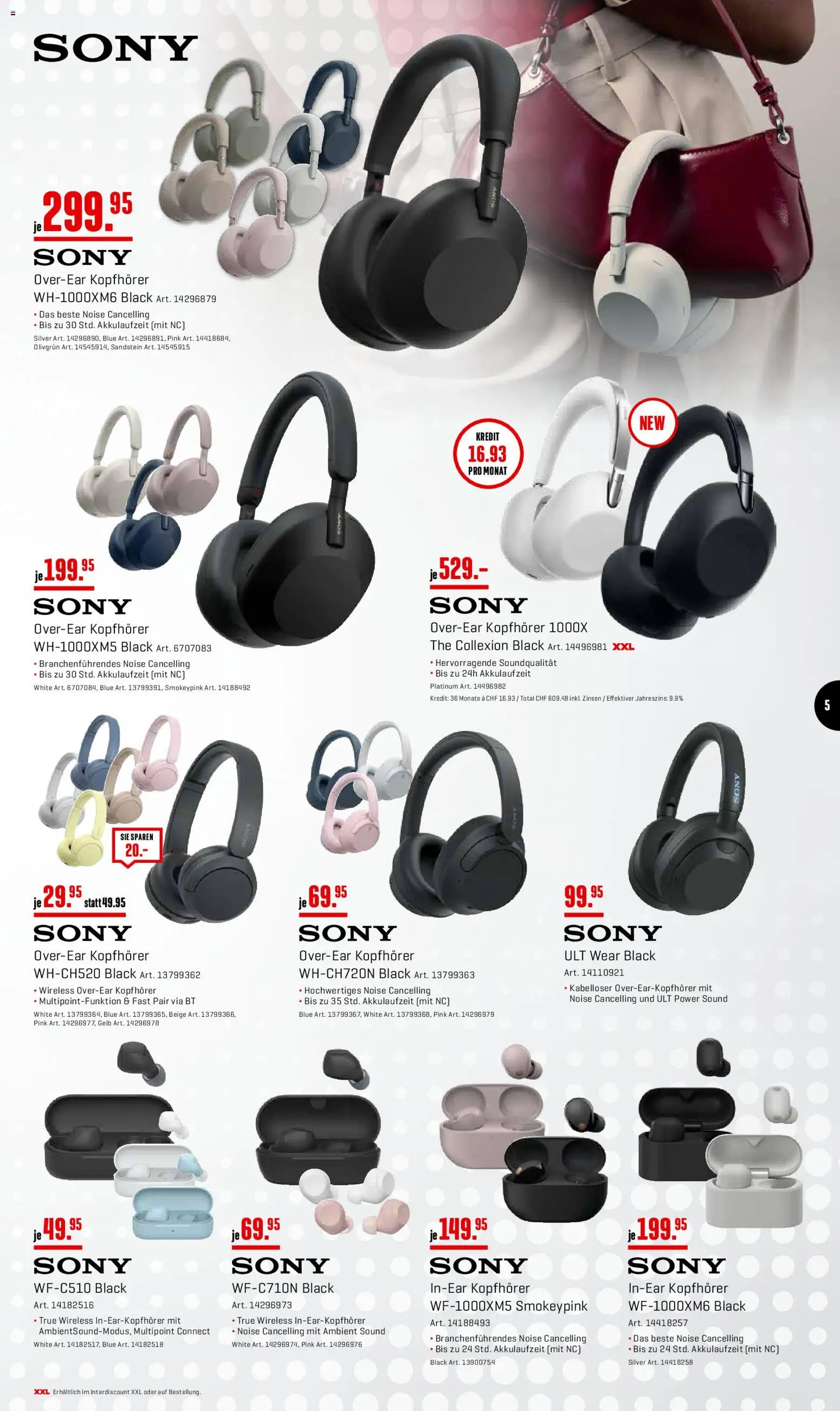 Interdiscount aktionen Angebote – gültig ab 07.09.2026 | Seite: 5 | Produkte: Kopfhörer, Sony