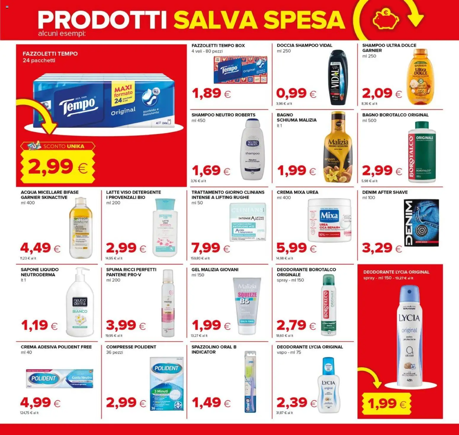 Volantino Tigre del 08/10/2026 | Pagina: 19 | Prodotti: Crema, Acqua micellare, Detergente, Bagno