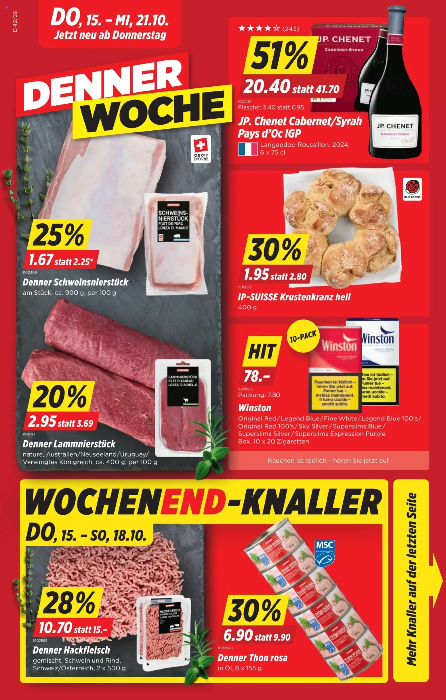 Denner aktionen – gültig ab 15.10.2026 | Seite: 1