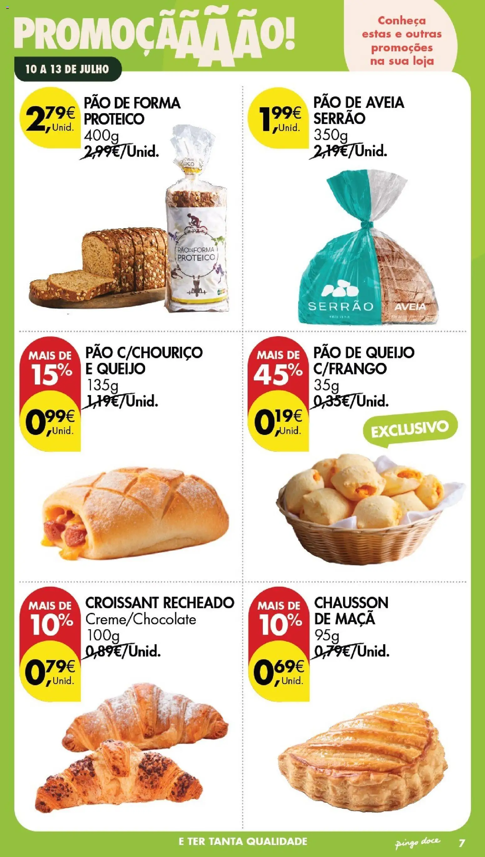 Pingo Doce Poupe este Fim de Semana │ válido de 10/07/2026 | Página: 7 | Produtos: Aveia, Queijo, Pão, Maça