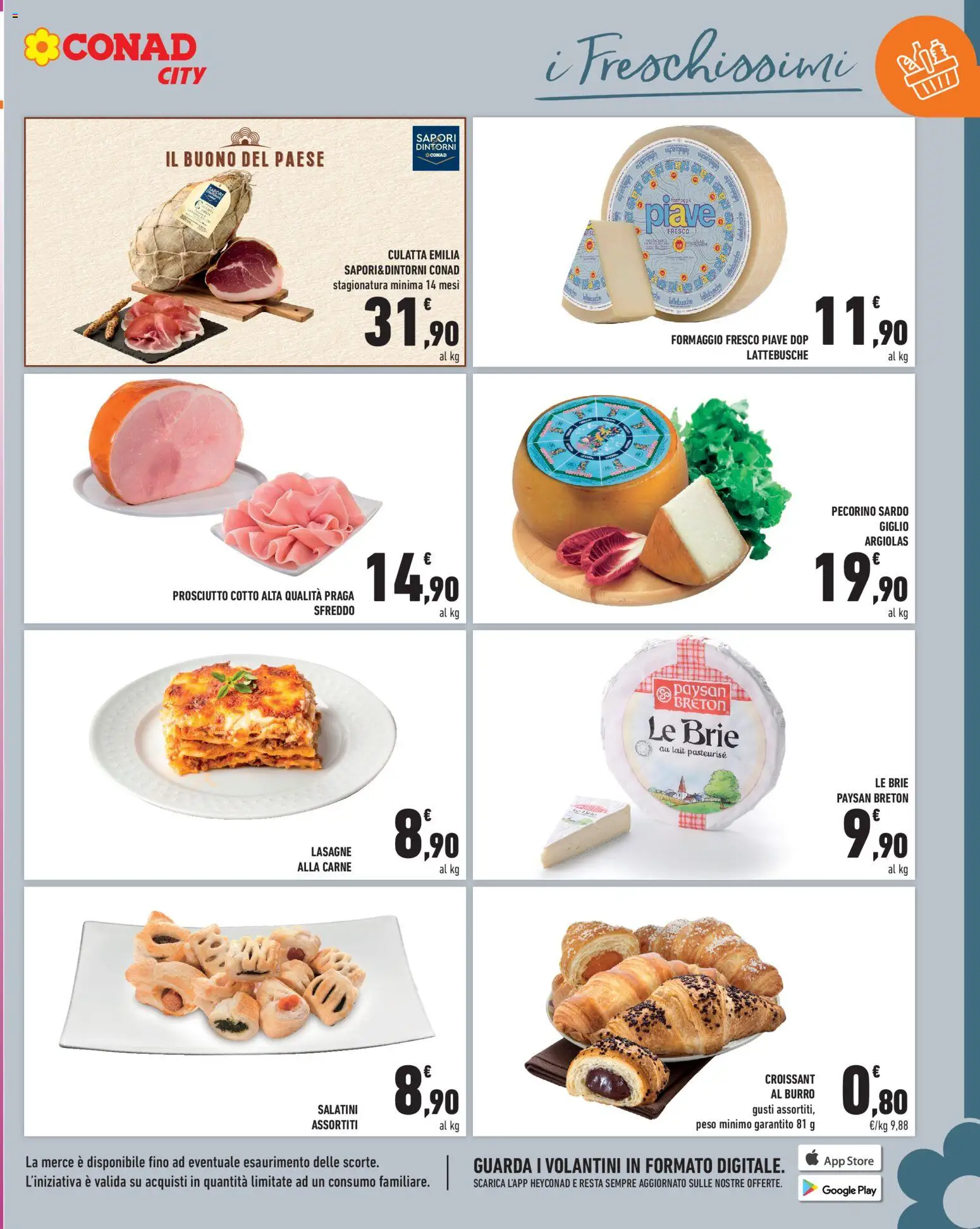 Volantino Conad del 02/10/2026 | Pagina: 5 | Prodotti: Prosciutto Cotto, Formaggio, Prosciutto, Burro