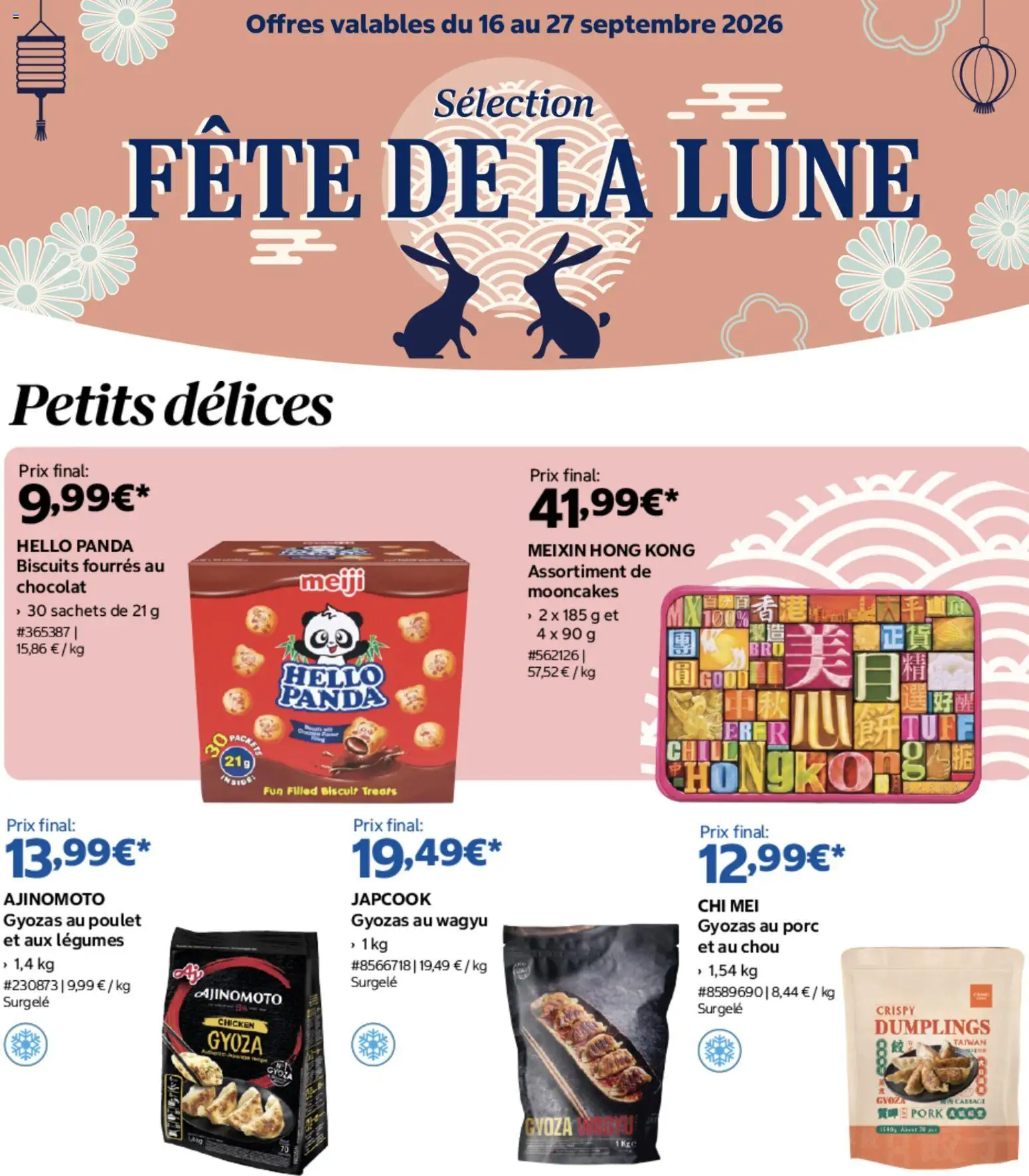 {H1} | Page: 1 | Produits: Poulet, Chou, Chocolat, Biscuits