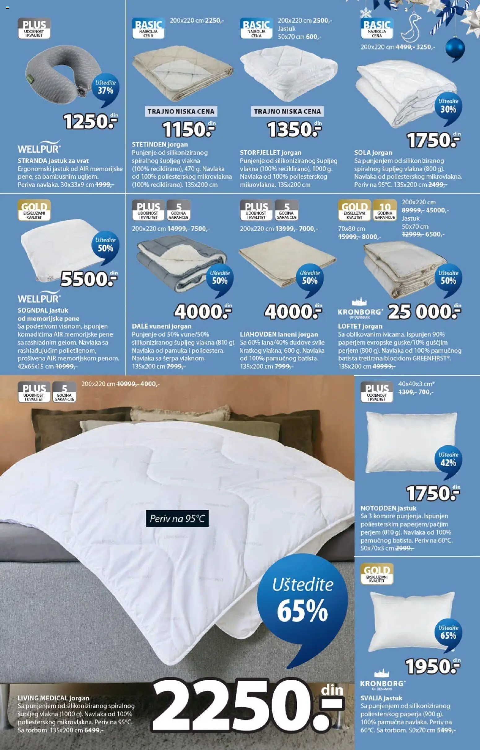 Jysk katalog - važi od 14.10.2026 | Strana: 11 | Proizvode: Jastuk, Wellpur, Jorgan, Vrat