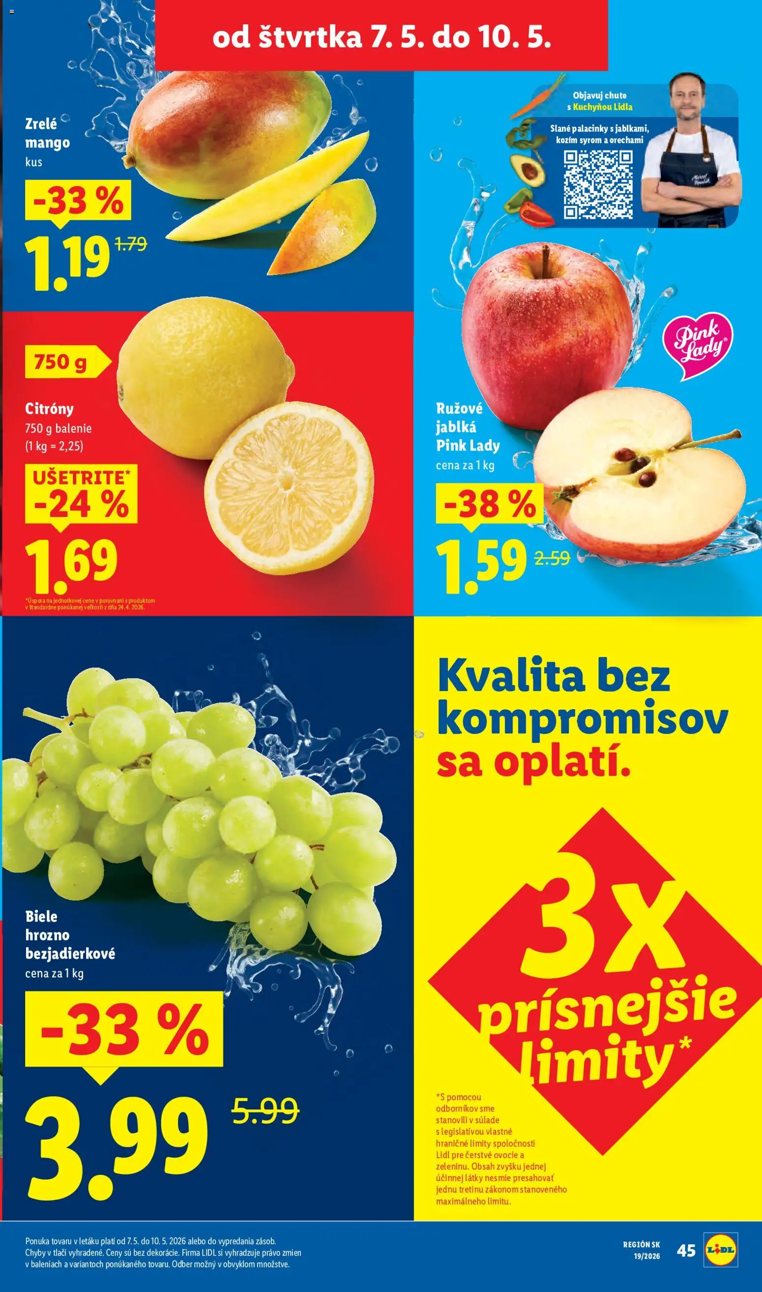 Nové Lidl akcie – leták je platný od 04.05.2026 | Strana: 57 | Produkty: Jablká, Apple, Mango, Hrozno