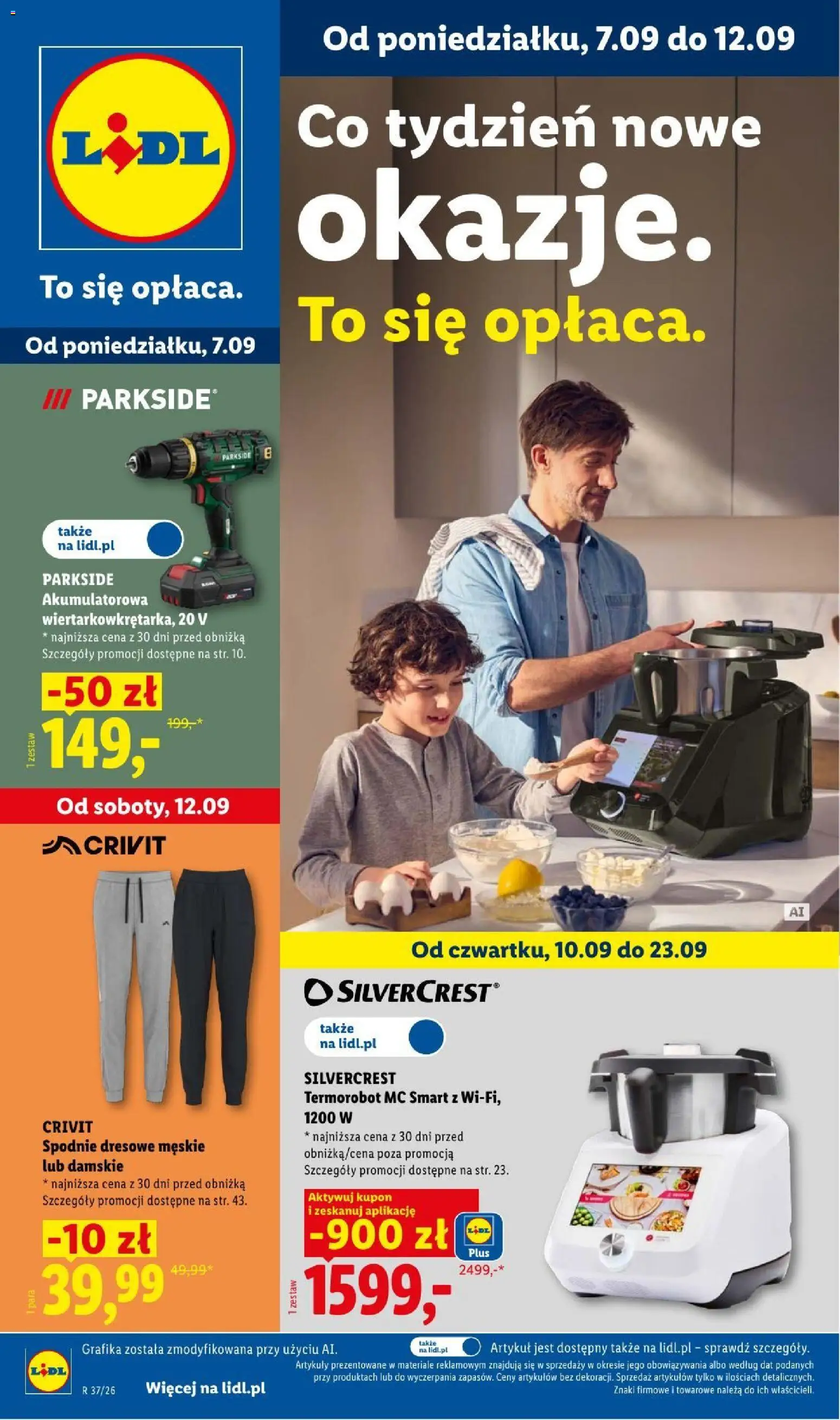 Lidl Katalog od 07.09.2026 | Strona: 1 | Produkty: Spodnie