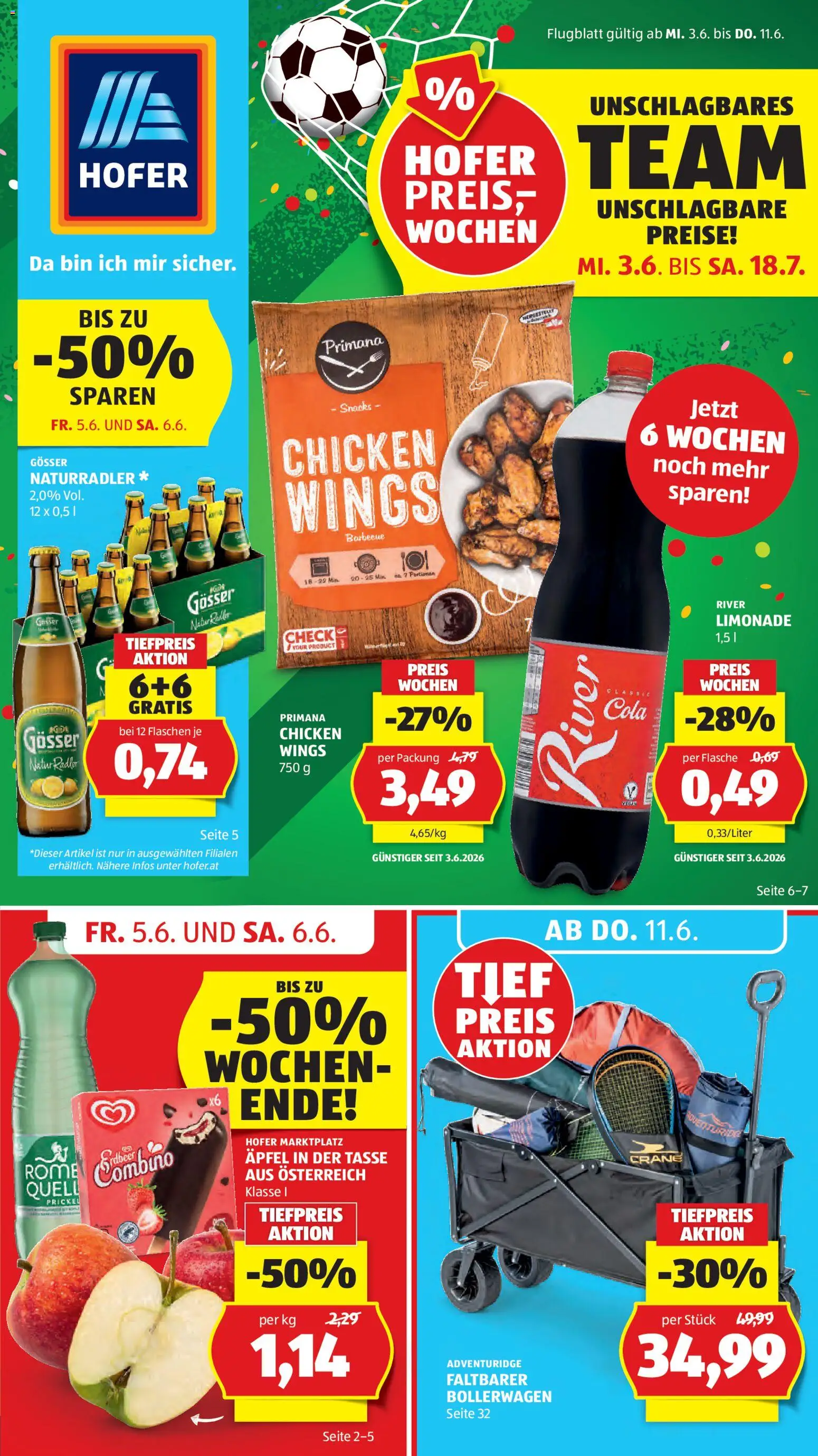 Hofer Flugblatt gültig ab 03.06.2026 | Seite: 1 | Produkte: Äpfel