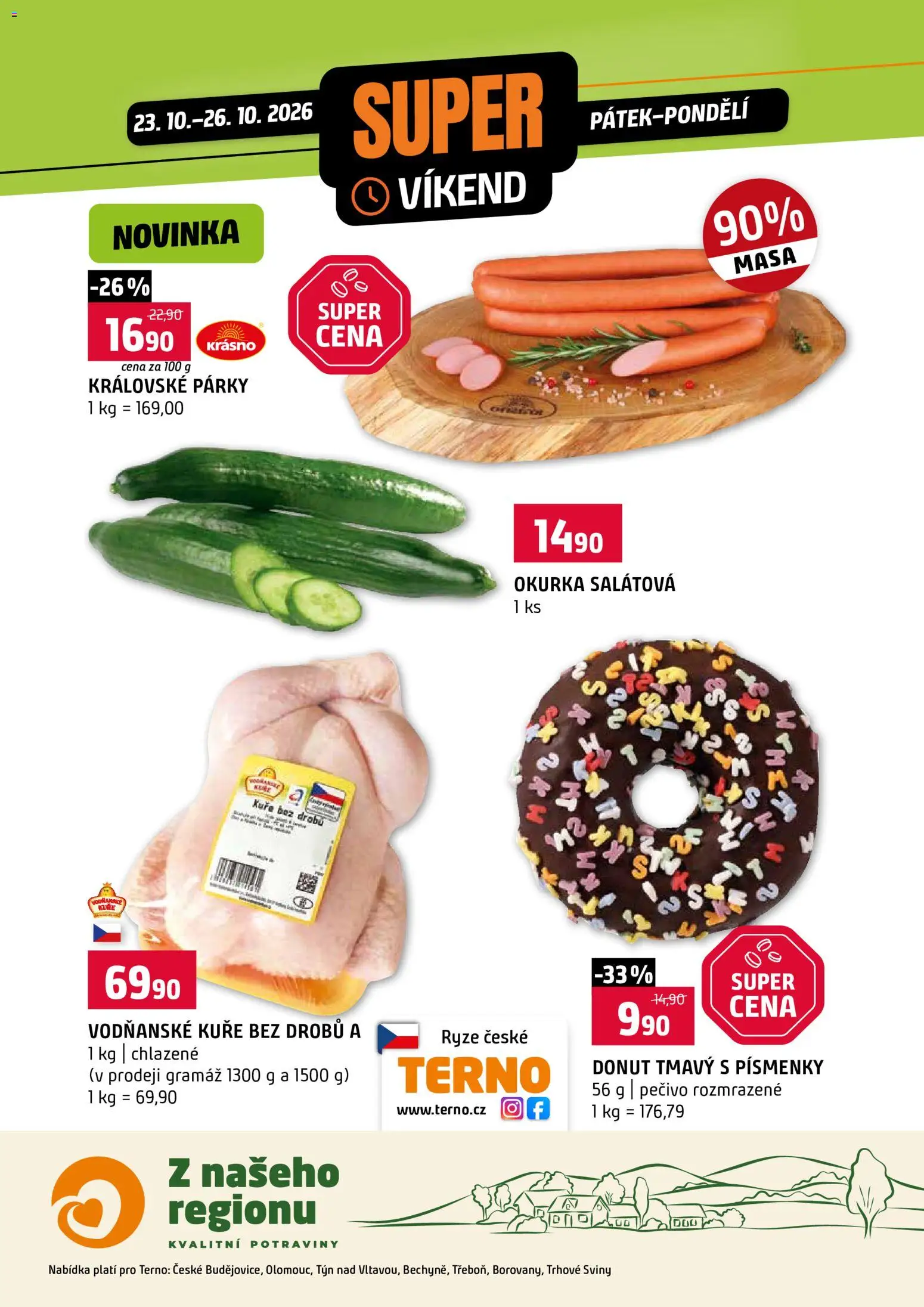 Terno leták - Super víkend od 23.10.2026 | Strana: 1