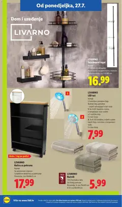 LIVARNO Teleskopski regal, Komad S 3 košare za odlaganje Stezni sustav za jednostavnu montažu Podesiva visina cca 123-260 cm - Pregled kataloga iz trgovine Lidl, vrijedi od 23.07.2026 | Stranica: 28