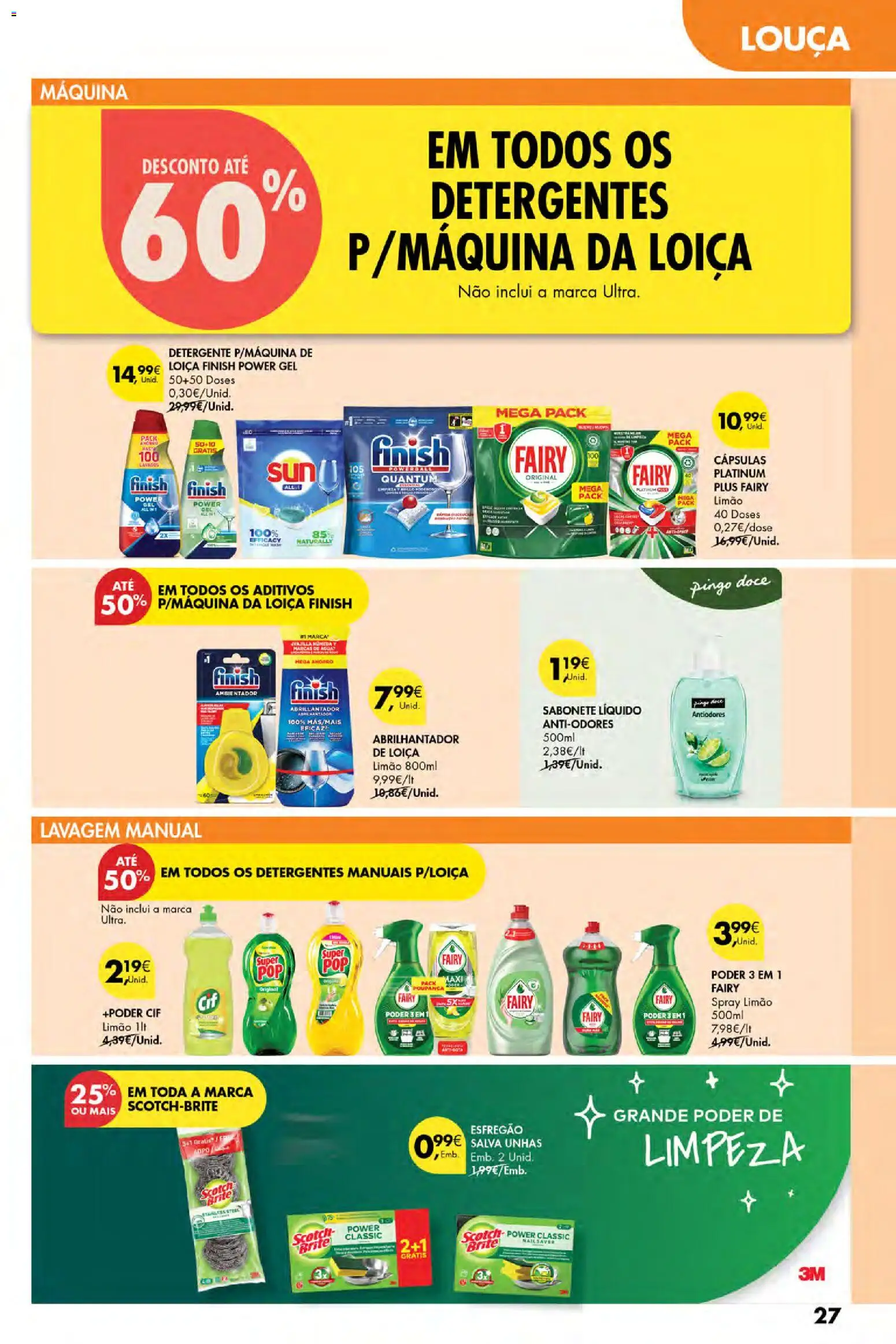 Pingo Doce Poupe Esta Semana Açores │ válido de 24/09/2026 | Página: 27 | Produtos: Louça, Sabonete líquido, Cápsulas, Ambientador