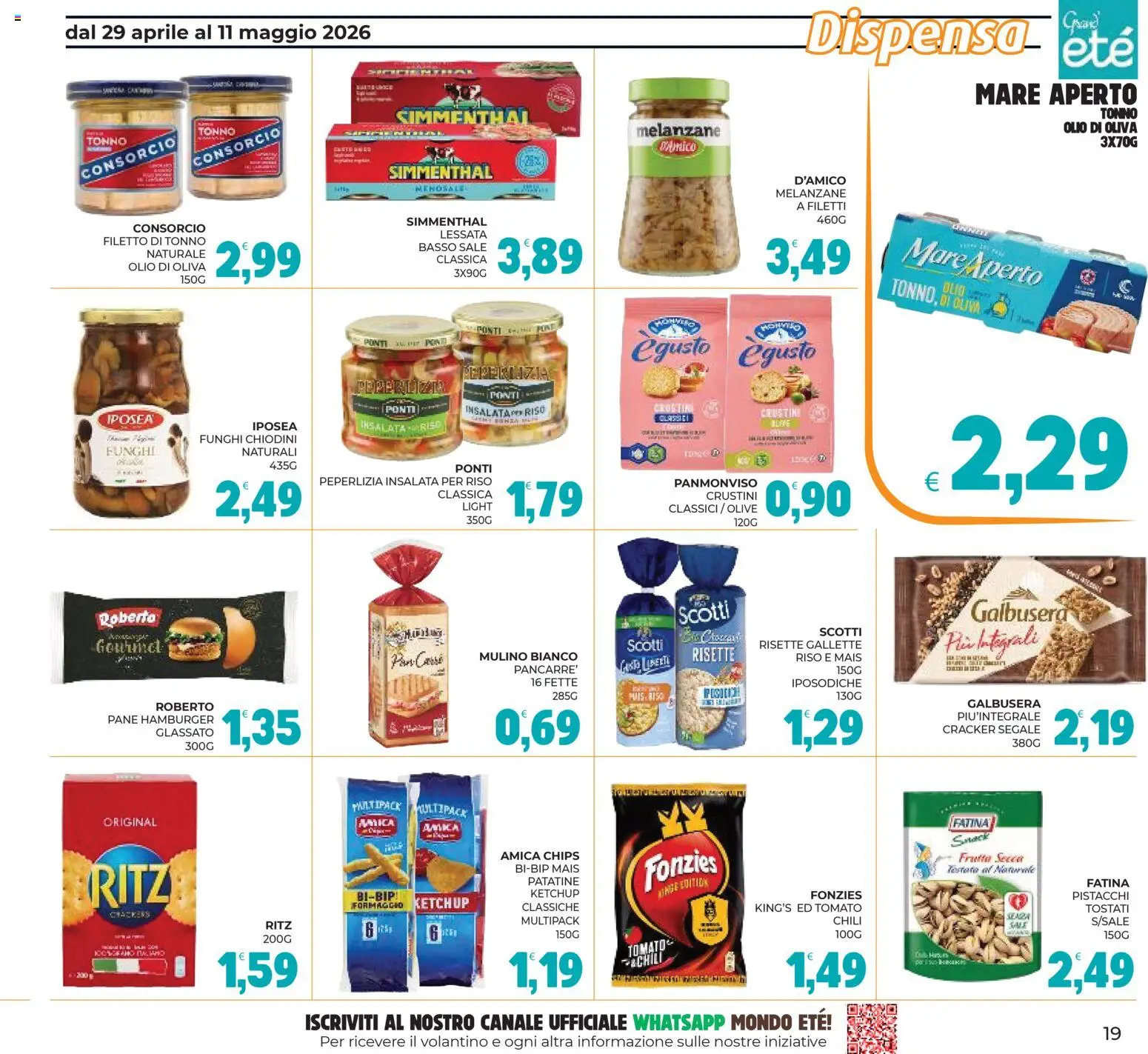 Volantino Eté del 29.04.2026 | Pagina: 19 | Prodotti: Patatine, Sale, Olive, Olio di Oliva