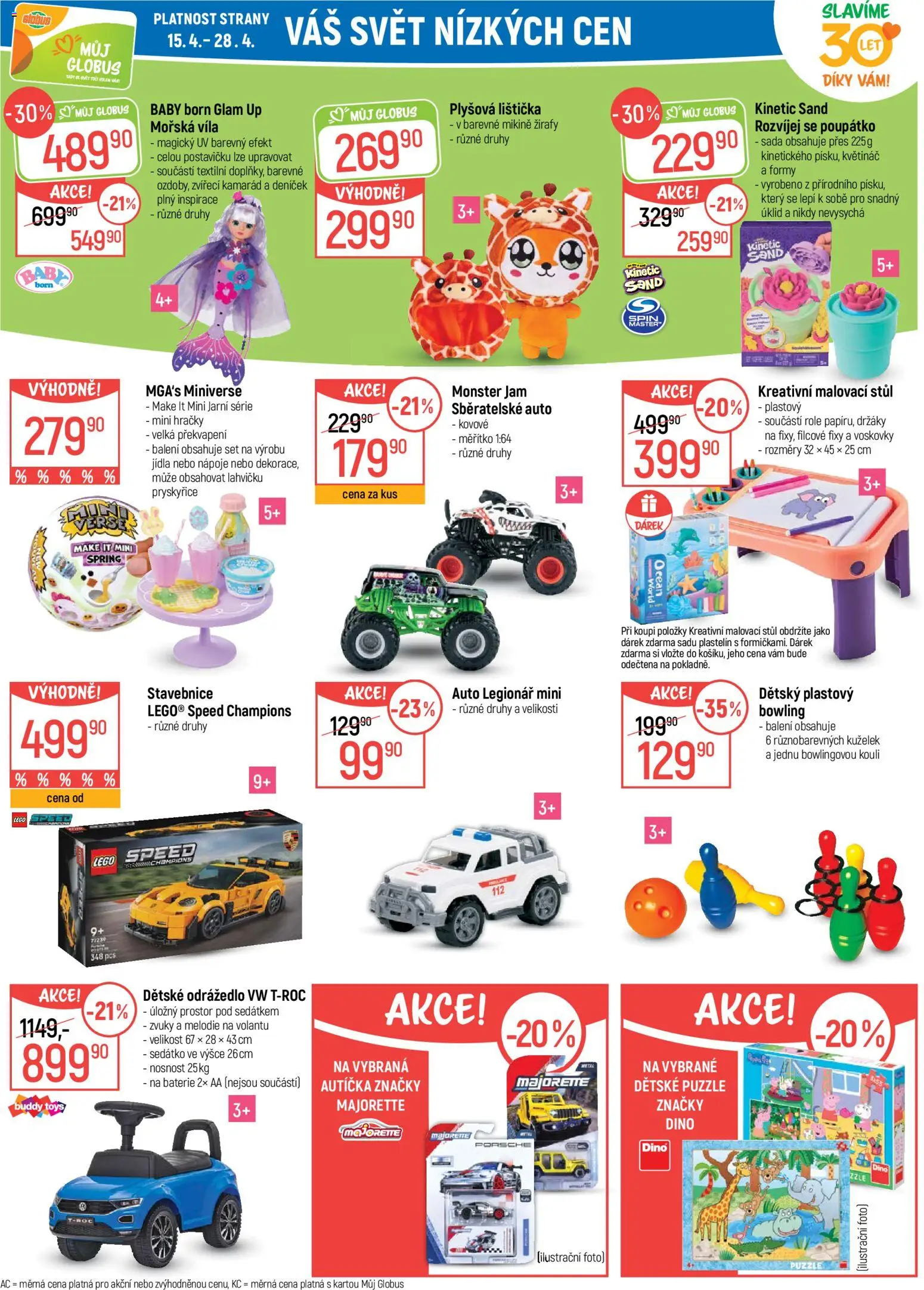Globus leták - Praha Zličín od 15.04.2026 | Strana: 23 | Produkty: LEGO, Fixy, Baterie, Květináč