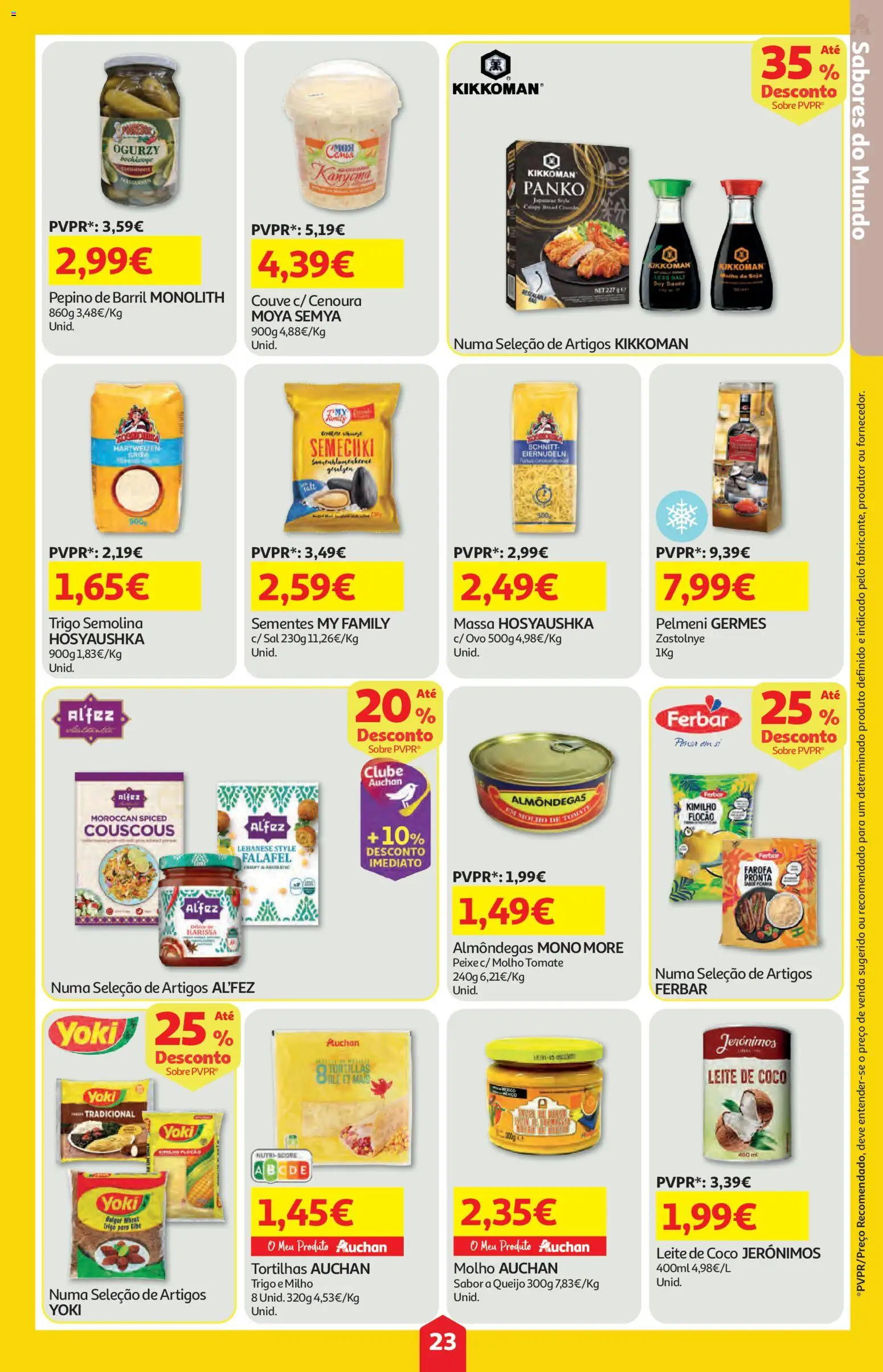 Auchan folheto │ válido de 02/07/2026 | Página: 23 | Produtos: Sal, Tomate, Cenoura, Couve