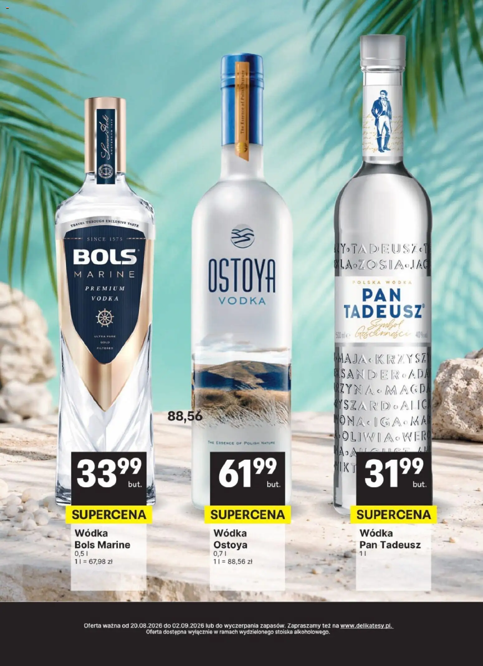Delikatesy Centrum gazetka - DeliBarek od 20.08.2026 | Strona: 11 | Produkty: Vodka, Wódka bols, Wódka