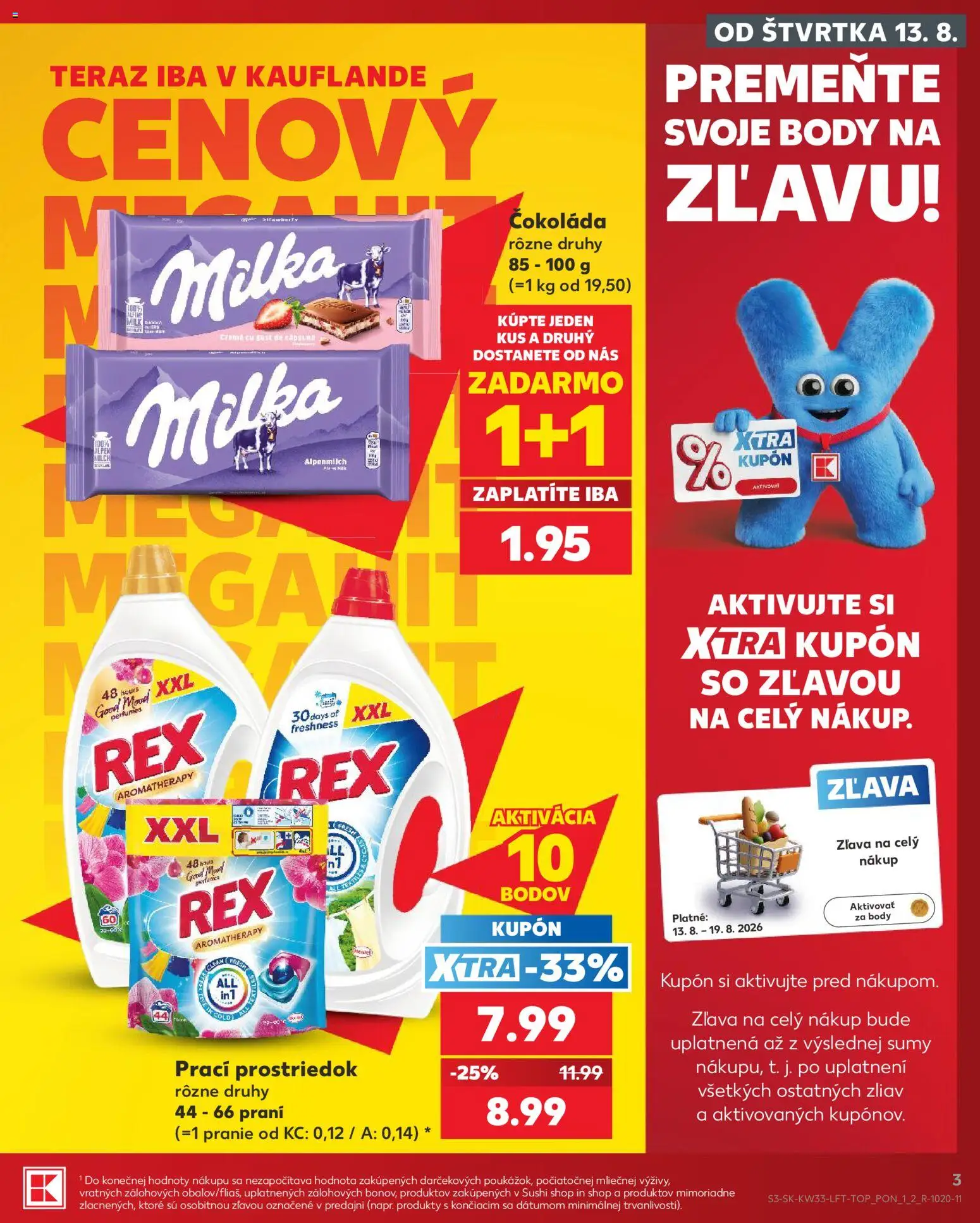 Nové Kaufland akcie – leták je platný od 13.08.2026 | Strana: 3