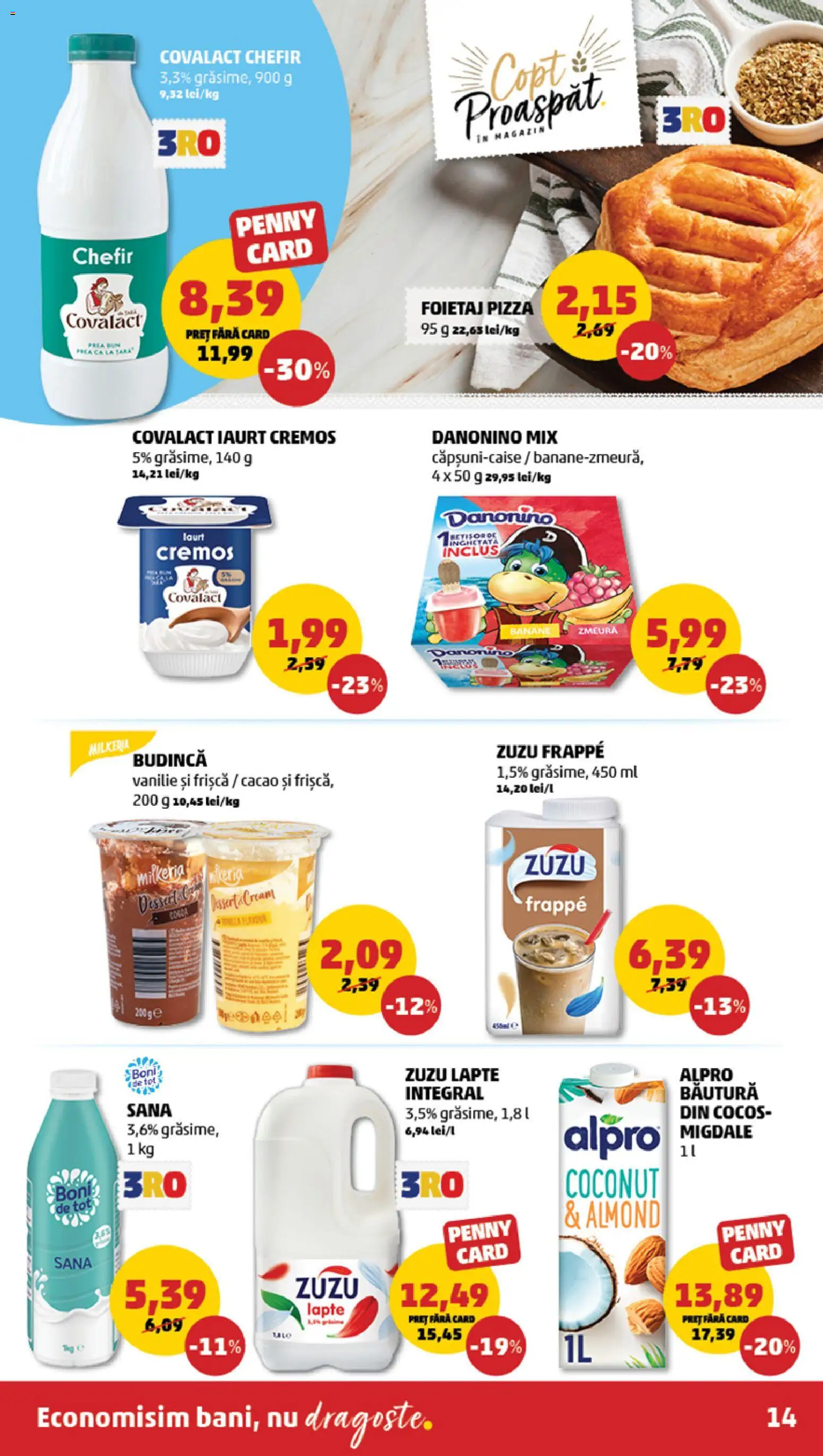 Noul catalog PENNY – valabil de la 13.05.2026 | Pagină: 14 | Produse: Zmeură, Foietaj, Iaurt, Banane