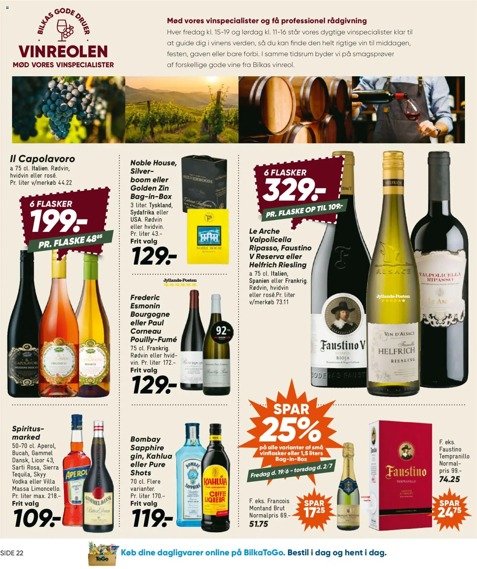 Bilka tilbudsavis – gyldig fra 19.06.2026 | Side: 33 | Produkter: Vin, Vodka