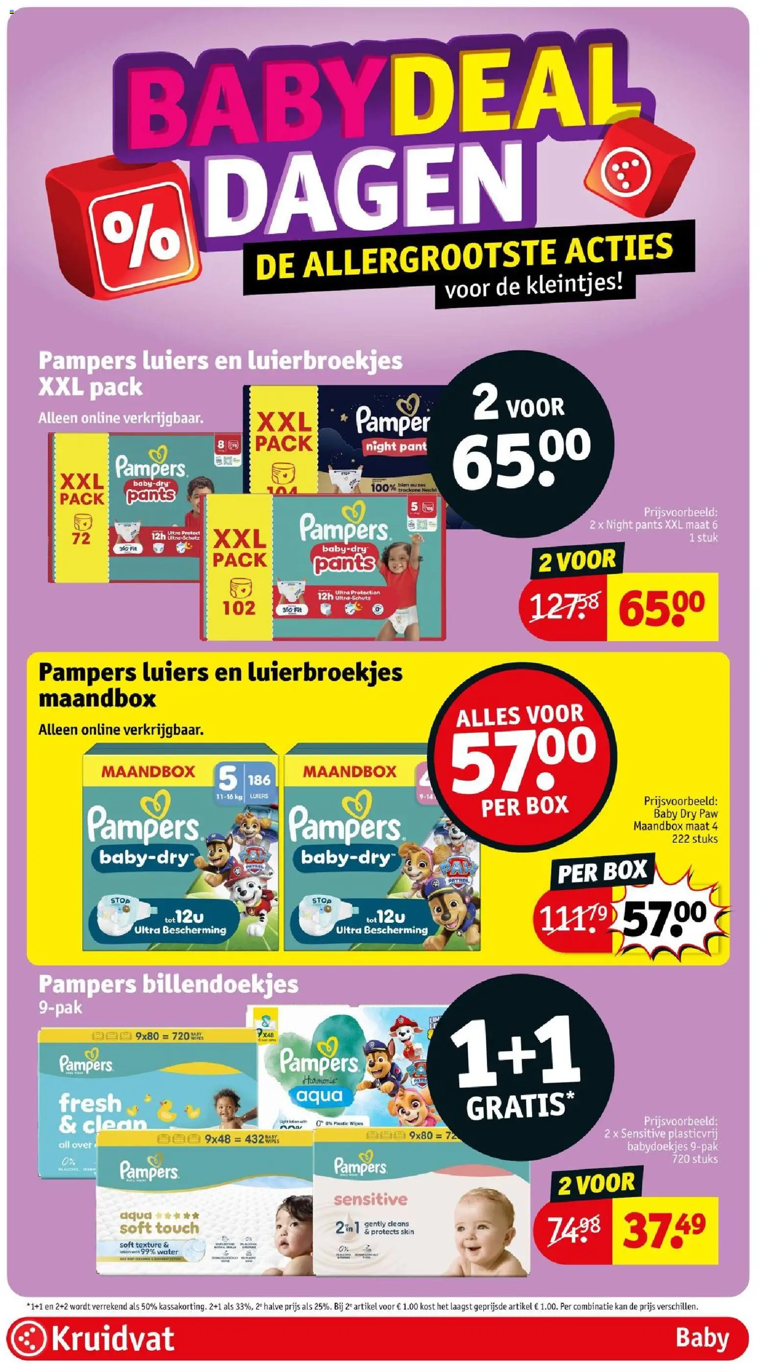 {H1} | Pagina: 19 | Producten: Babydoekjes, Luiers, Box, Water
