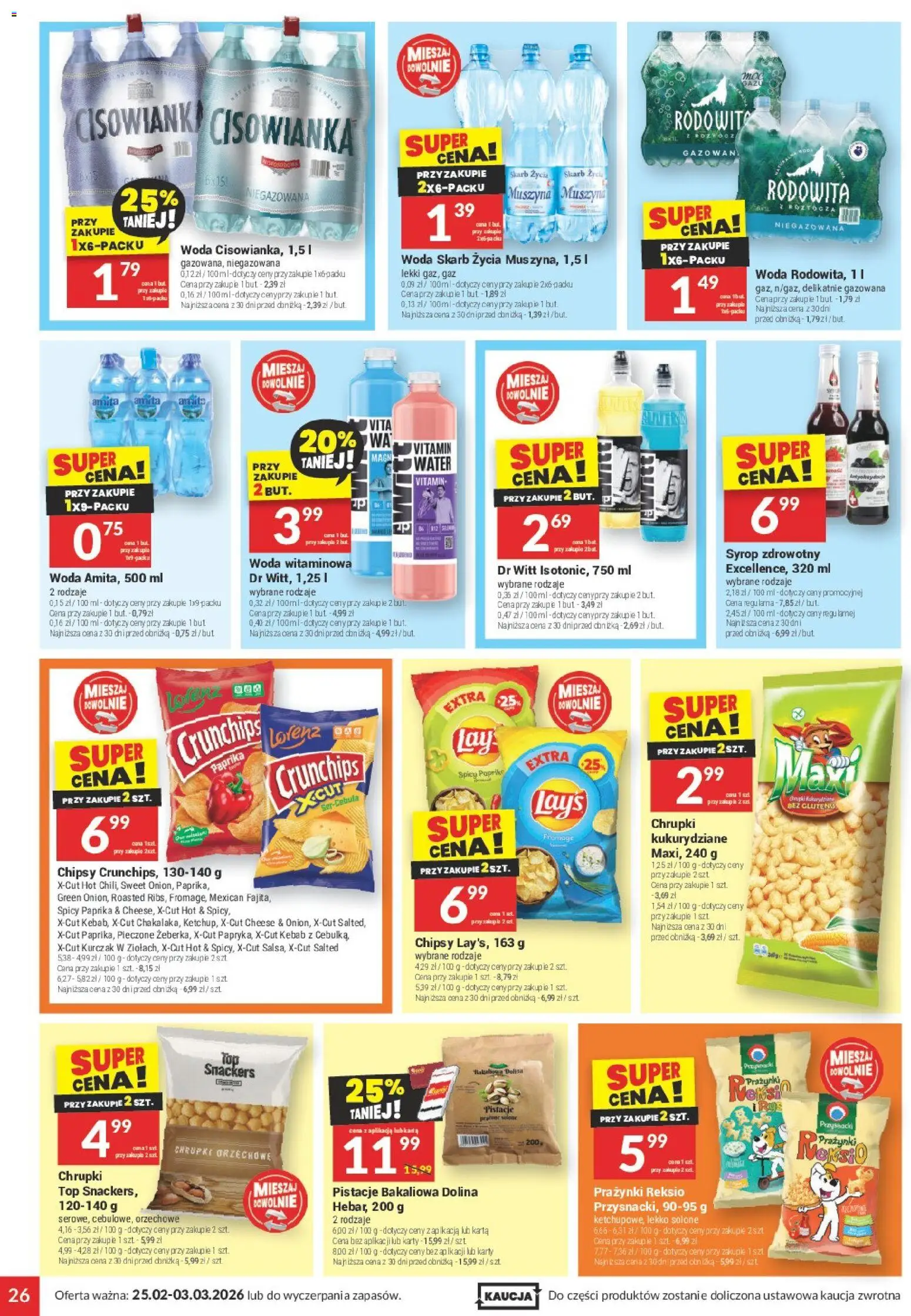 Twój Market Gazetka od 25.02.2026 | Strona: 26 | Produkty: Karta, Syrop, Top, Kebab