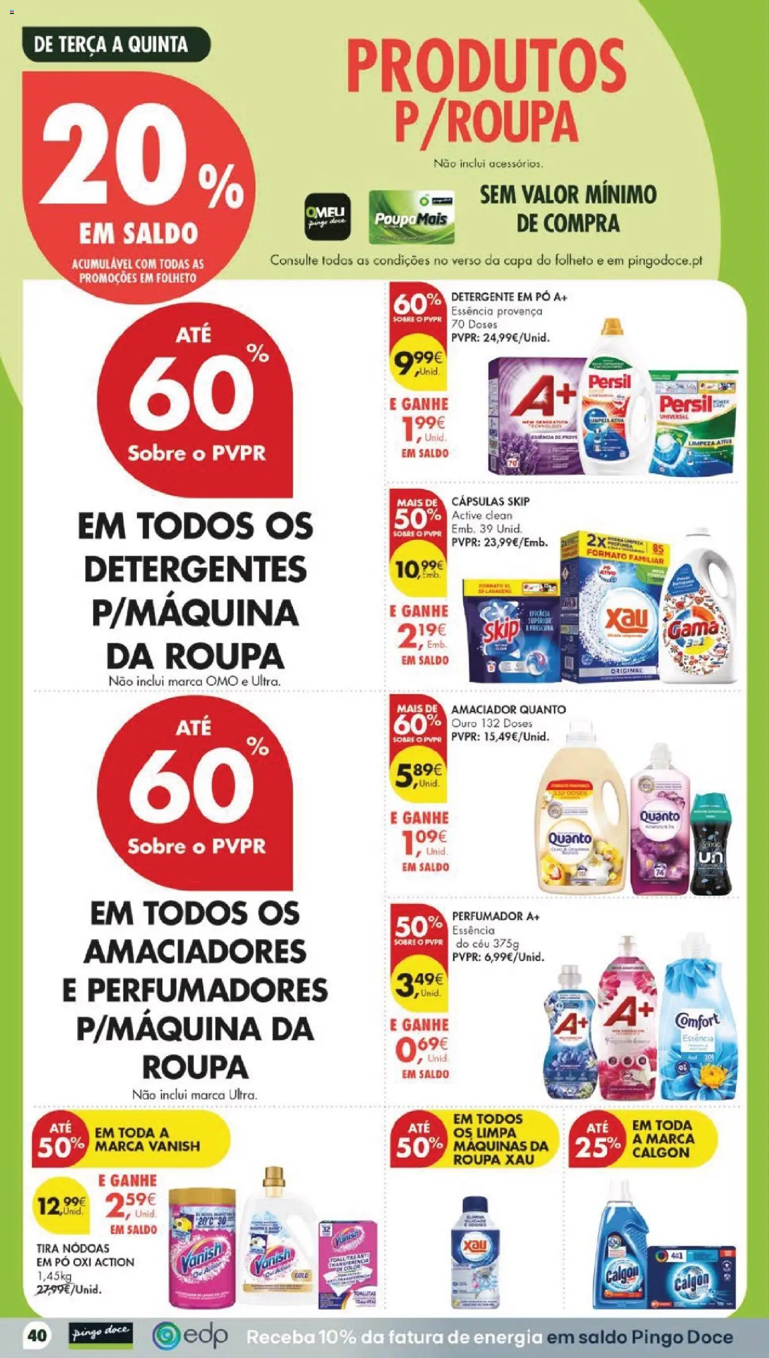 Pingo Doce folheto │ válido de 11/08/2026 | Página: 46 | Produtos: Detergente em pó, Detergente, Cápsulas, Persil