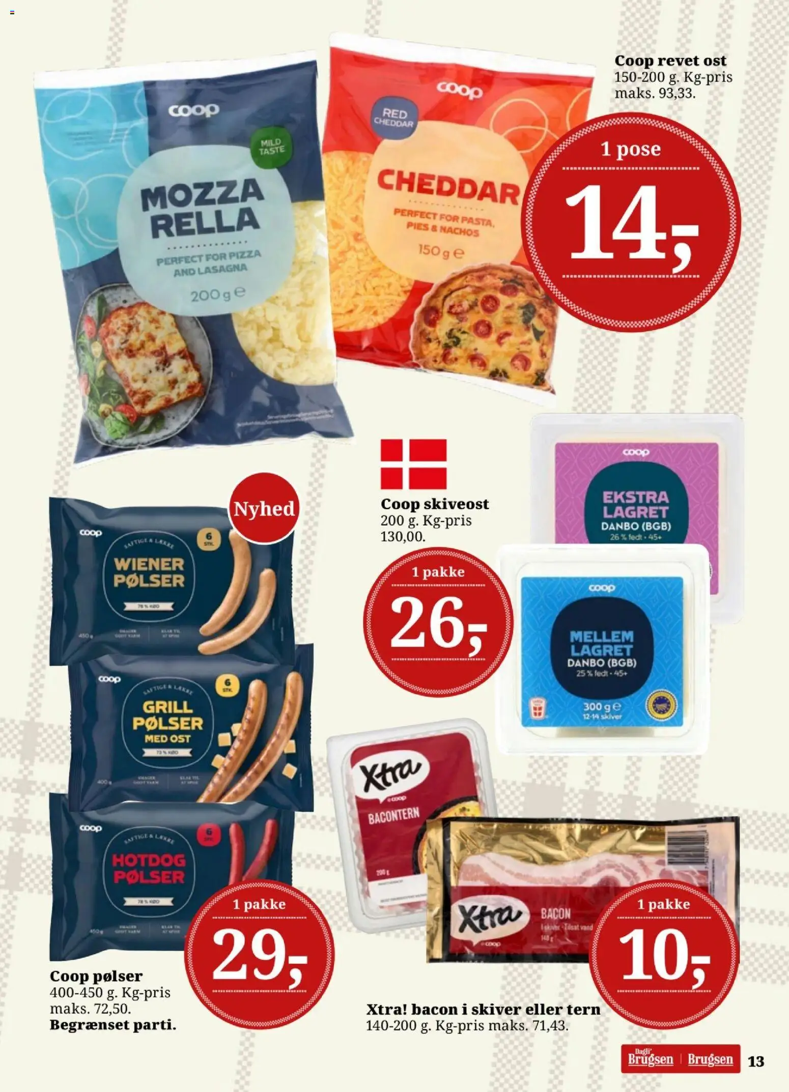 Dagli'Brugsen tilbudsavis – gyldig fra 23/10/2026 | Side: 15 | Produkter: Pølser, Pizza, Bacon, Grill
