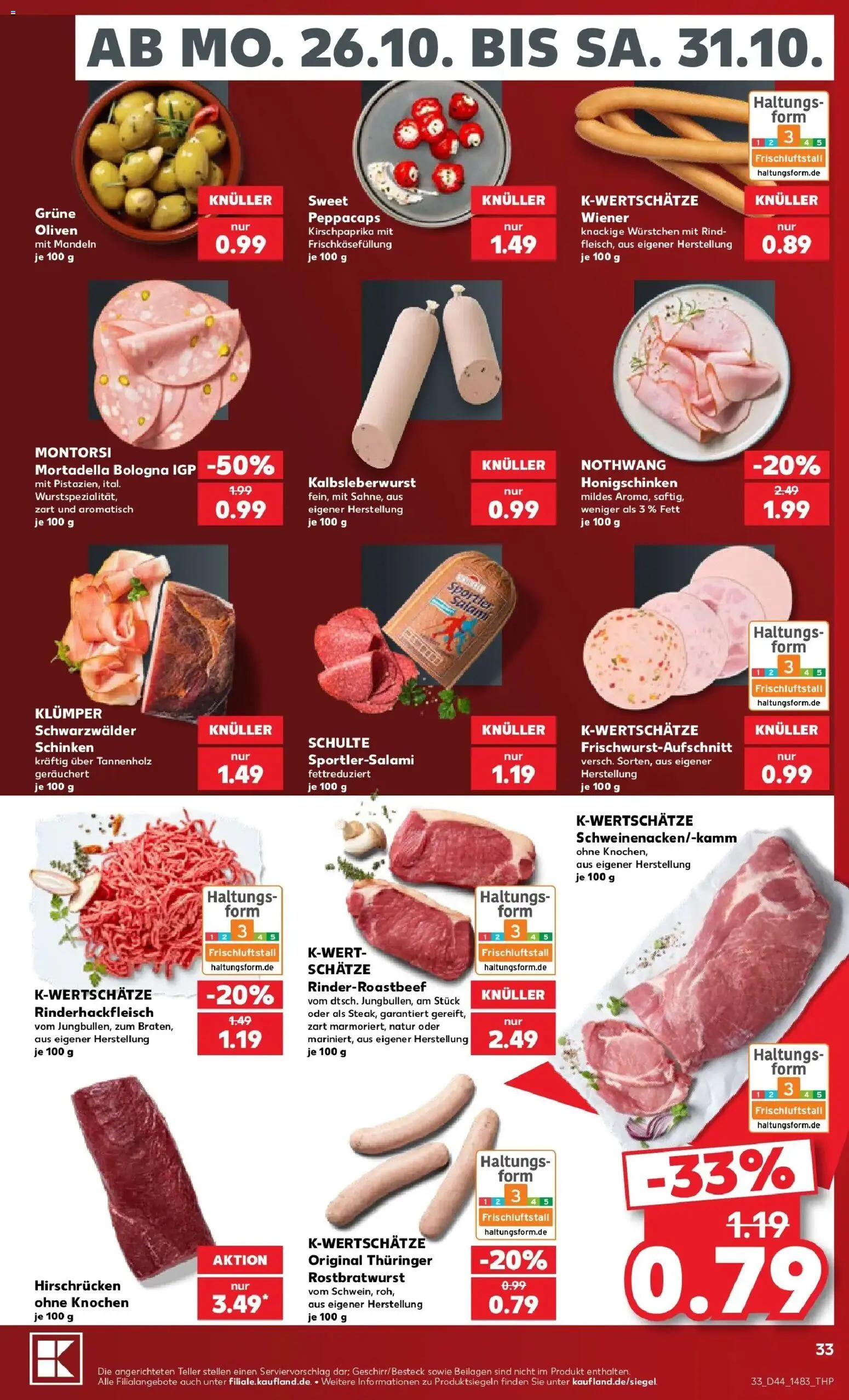 Prospekt Kaufland ab 26.10.2026 » Angebote Online zum Blättern | Seite: 37 | Produkte: Beilagen, Mandeln, Schinken