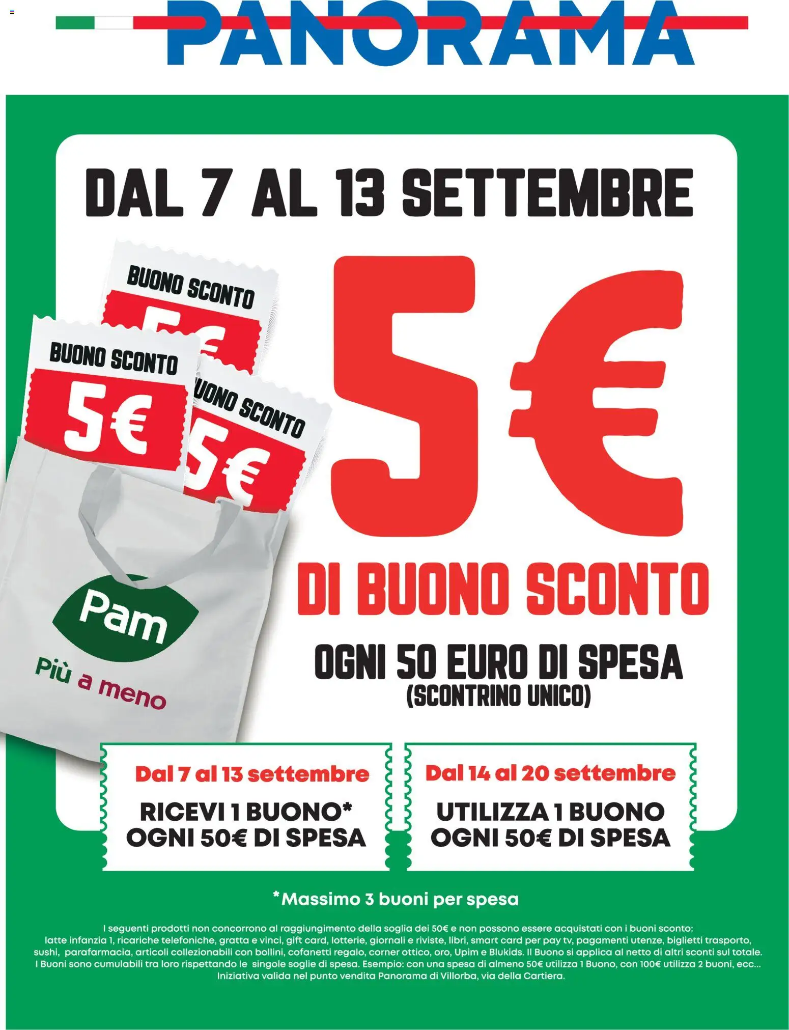Volantino Panorama del 07/09/2026 | Pagina: 1 | Prodotti: Latte