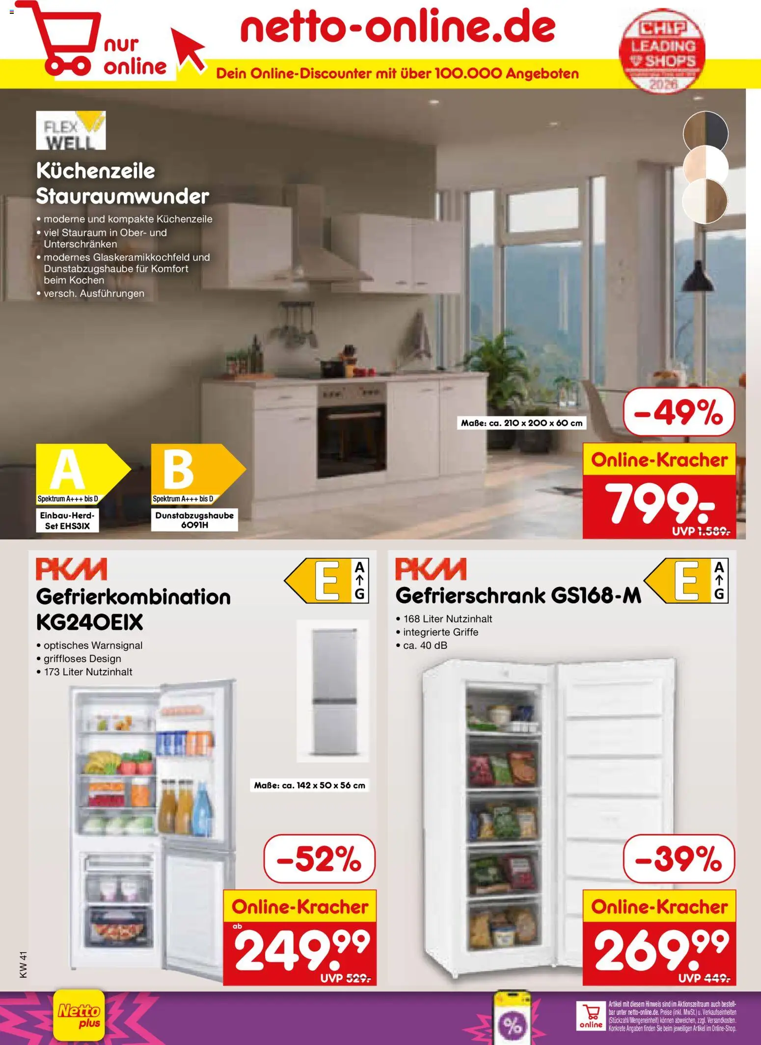 Netto Marken-Discount Prospekt – gültig ab 05.10.2026 | Seite: 64 | Produkte: Gefrierschrank, Küchenzeile