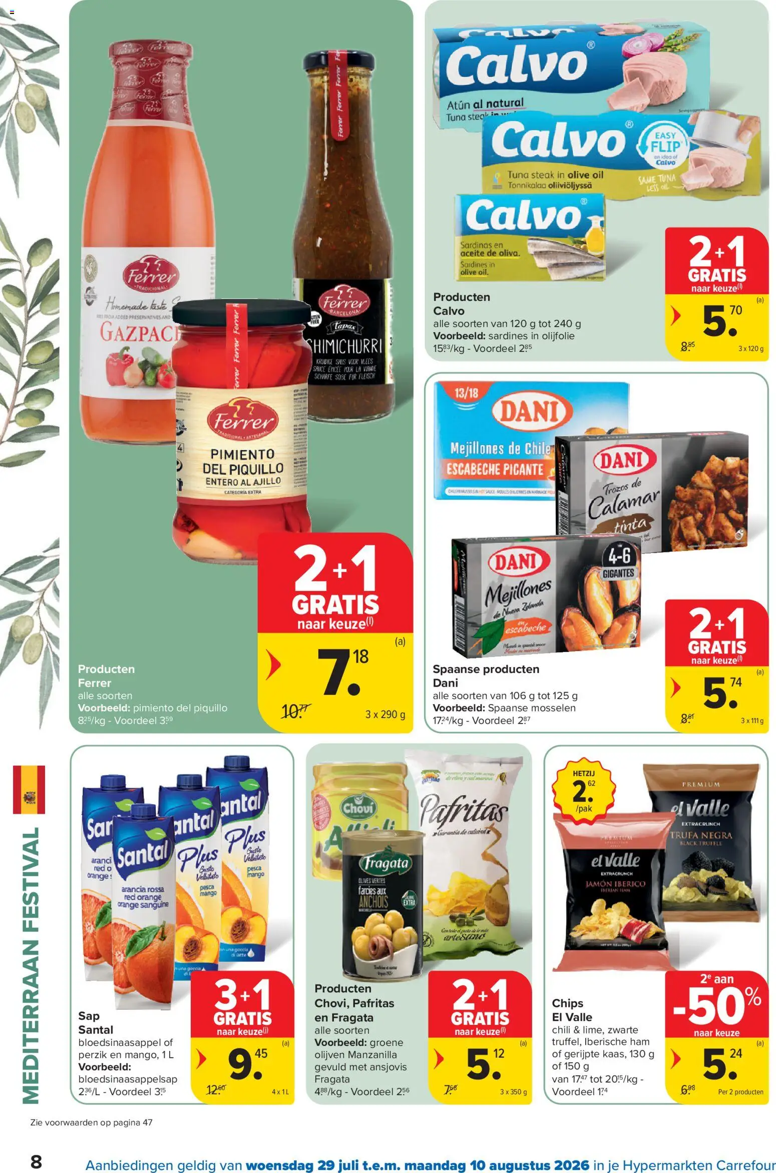 {H1} | Pagina: 8 | Producten: Ham, Olijfolie, Chips, La