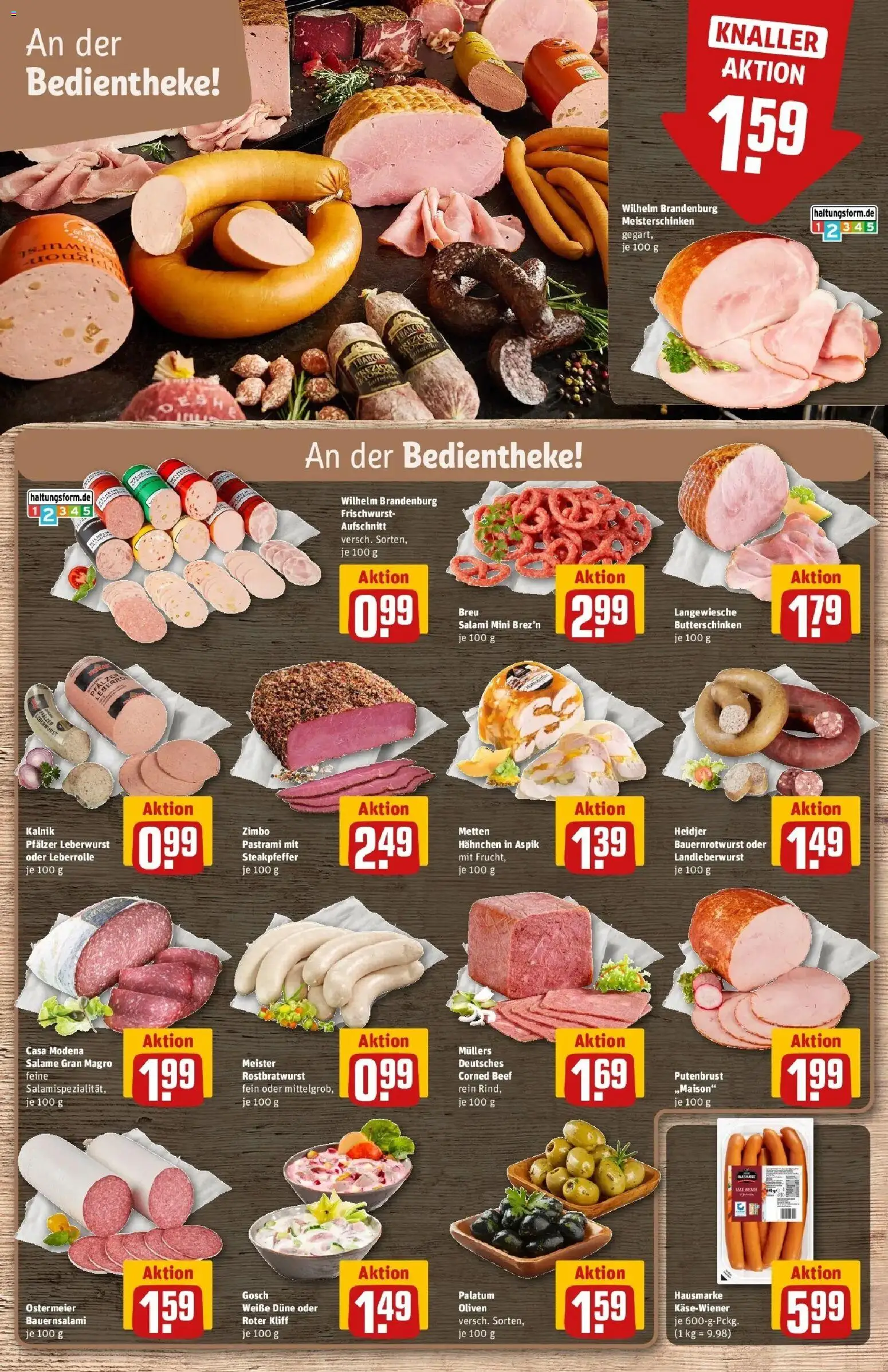 REWE Prospekt ab 03.08.2026 zum Blättern » Angebote | Seite: 10 | Produkte: Putenbrust, Hahnchen, Salami