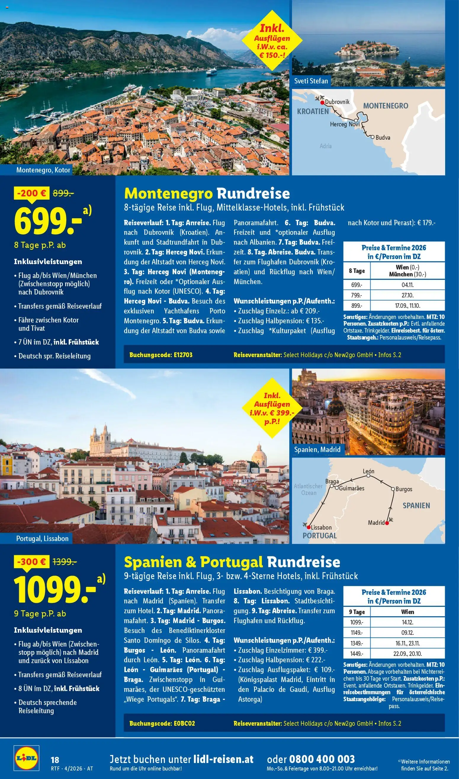 Lidl April/Mai Reise - Highlights gültig ab 11.04.2026 | Seite: 18 | Produkte: Uhr