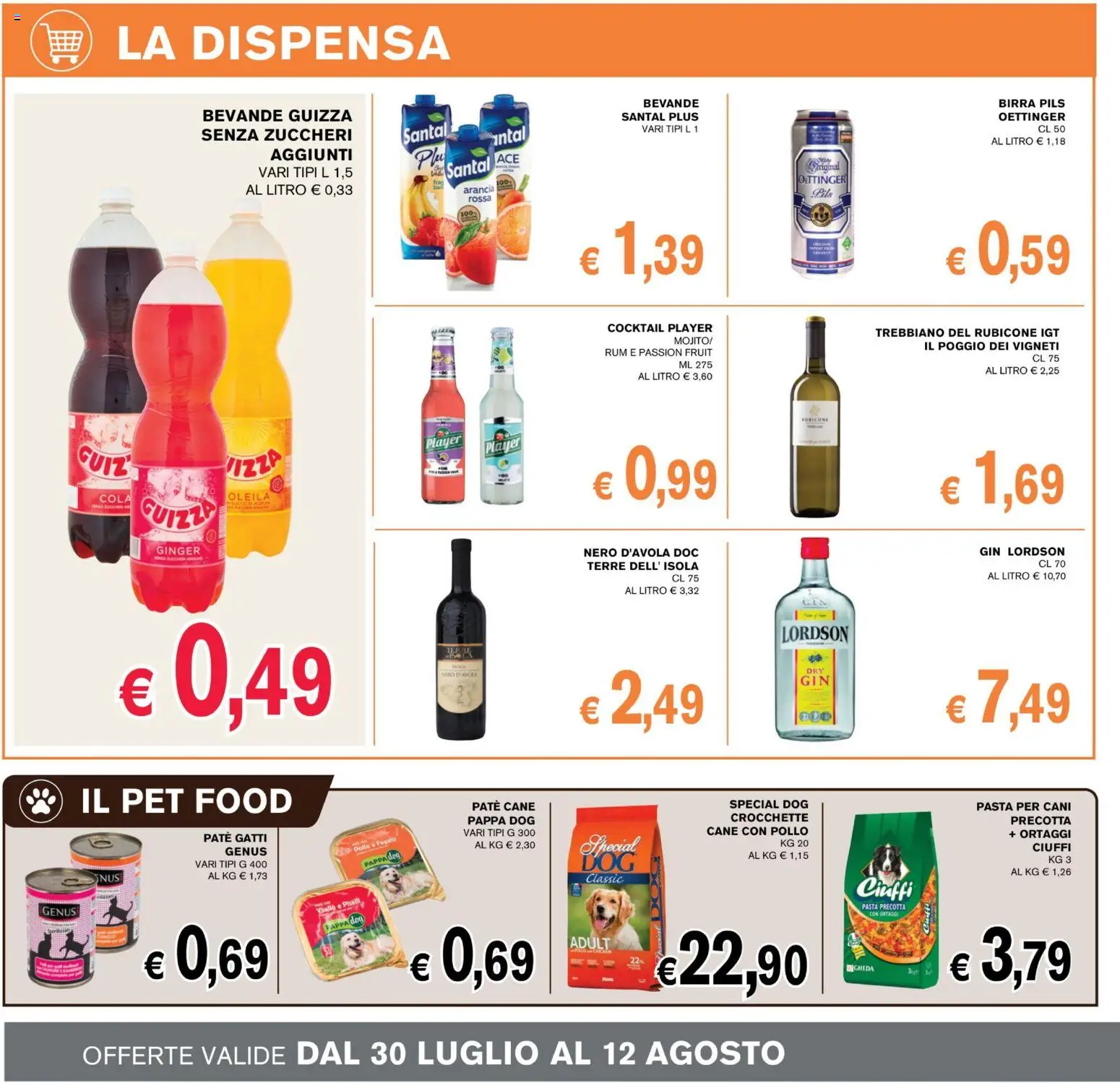 Volantino Coal del 30/07/2026 | Pagina: 10 | Prodotti: Paté, Ortaggi, Rum, Arancia
