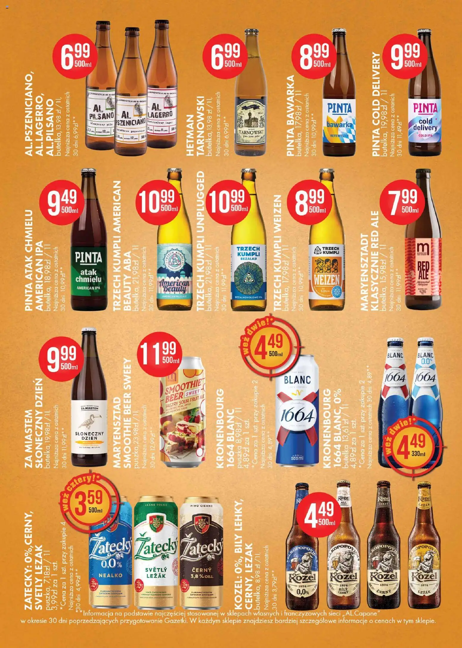 Al.Capone gazetka od 08.06.2026 | Strona: 32 | Produkty: Smoothie, Leżak, Piwo
