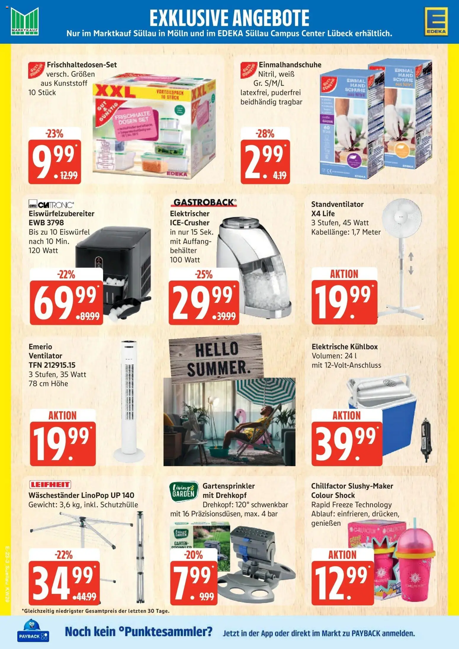 Edeka Prospekt Mölln – gültig ab 13.07.2026 | Seite: 30 | Produkte: Gewicht, Ventilator, Waschestander