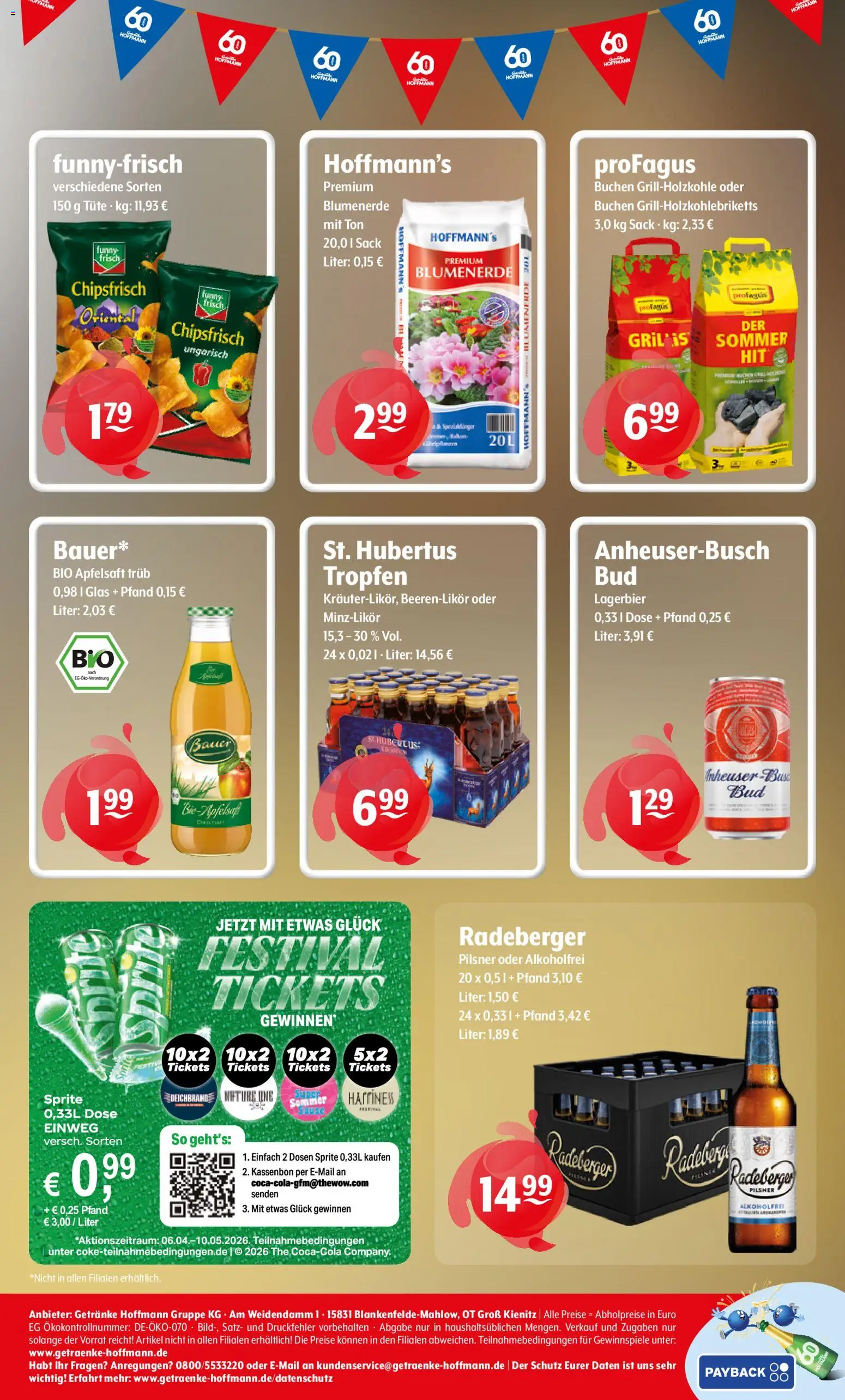 Getränke Hoffmann - Hamburg – gültig ab 04.05.2026 | Seite: 8 | Produkte: Sprite, Funny frisch, Apfelsaft, Blumenerde