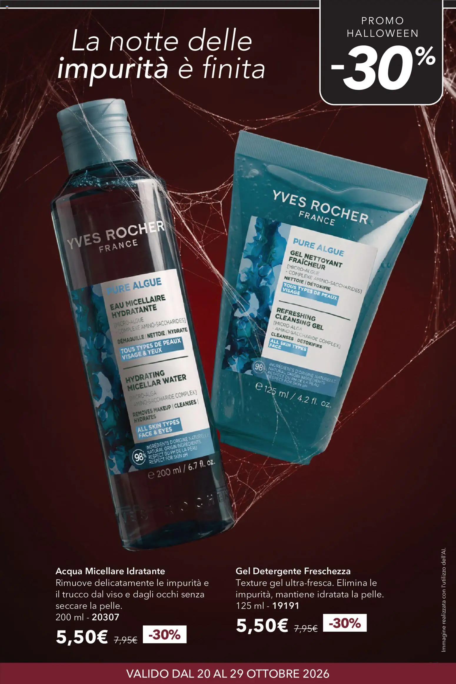 Volantino Yves Rocher del 20/10/2026 | Pagina: 11 | Prodotti: Detergente, Acqua, Gel detergente, Trucco