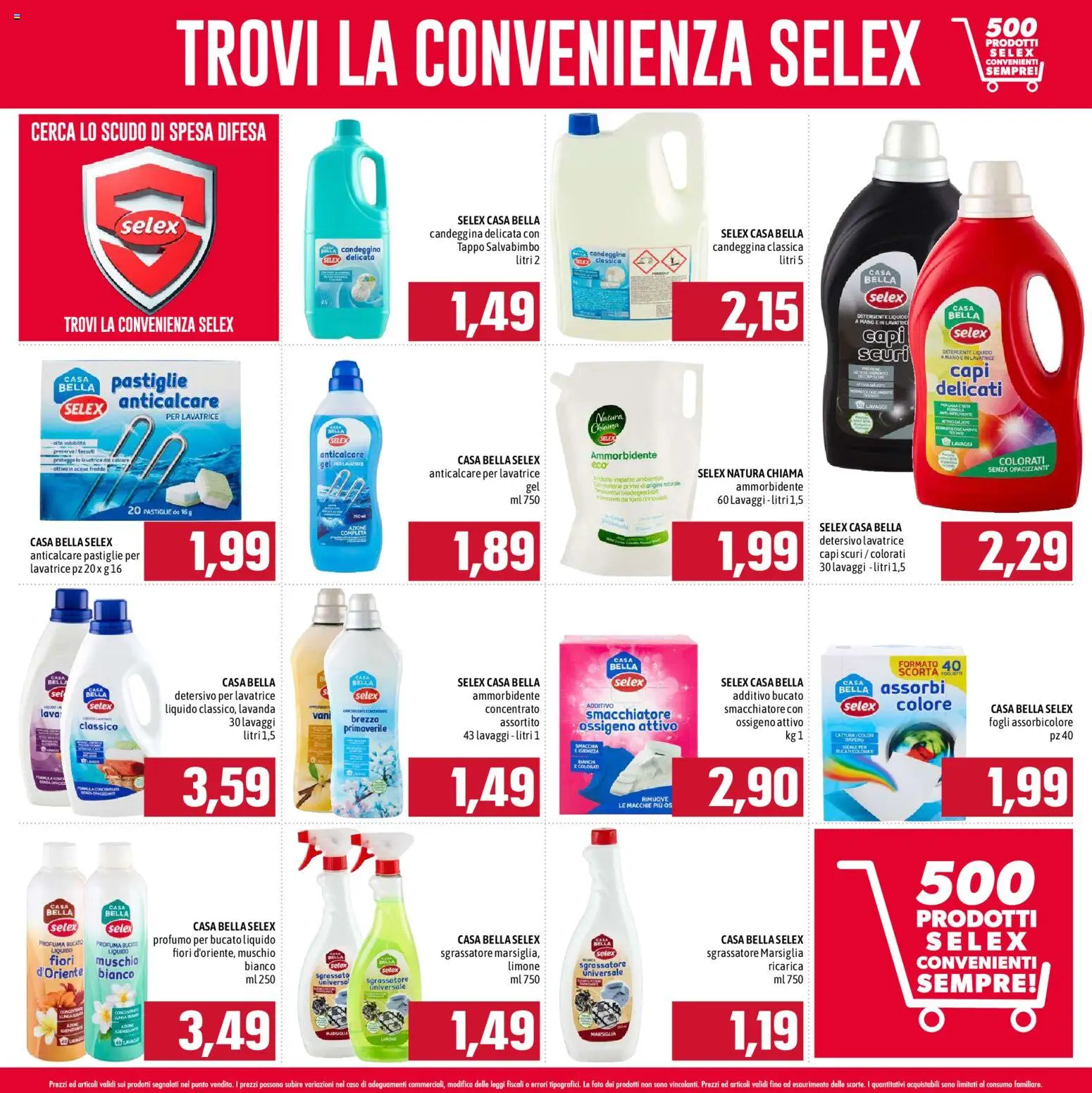 Volantino Emisfero del 21/09/2026 | Pagina: 21 | Prodotti: Detergente, Candeggina, Sgrassatore, Fiori