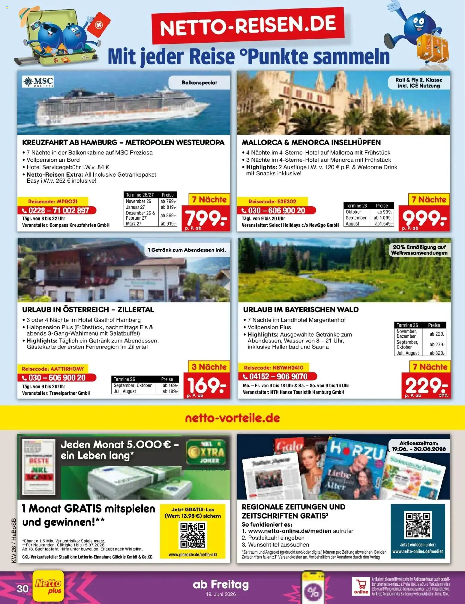 Netto Marken-Discount Prospekt Wuppertal – gültig ab 21.06.2026 | Seite: 62 | Produkte: Wasser, Eis, Uhr