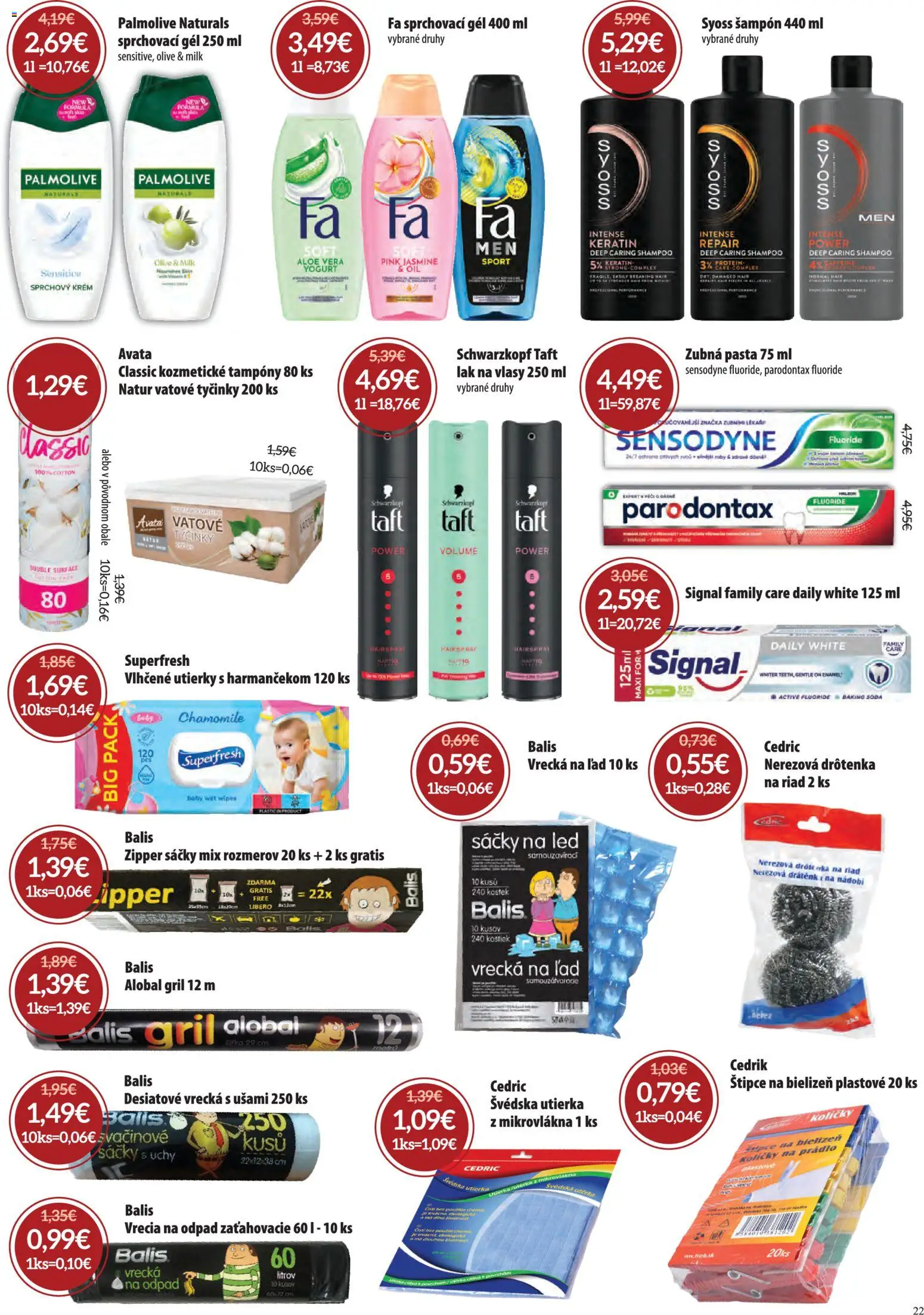 Nové Nitrazdroj akcie – leták je platný od 06.08.2026 | Strana: 22 | Produkty: Gril, Protein, Zubná pasta, Krém