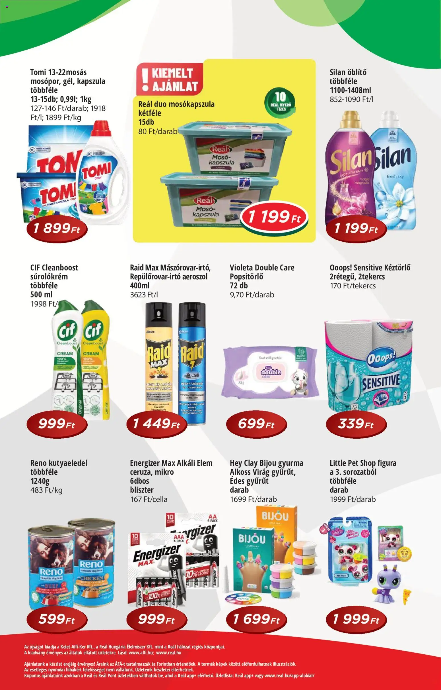 Reál akciós ujság - amely érvényes a következő dátumtól: 20.05.2026 | Oldal: 8 | Termékek: Gyurma, Kutyaeledel, Protein, Öblítő