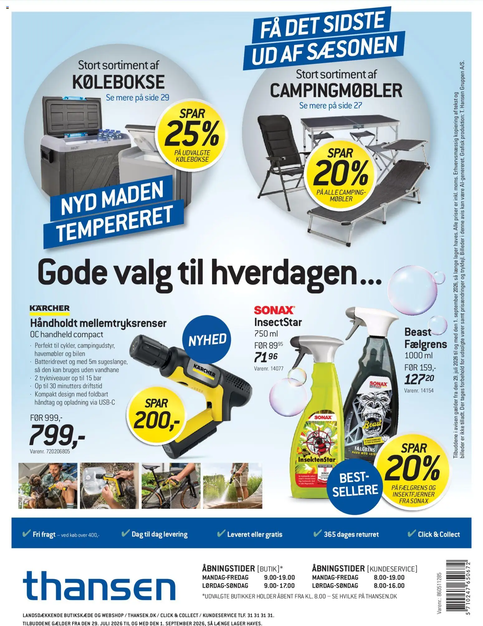 Thansen tilbudsavis – gyldig fra 29/07/2026 | Side: 48 | Produkter: Havemøbler