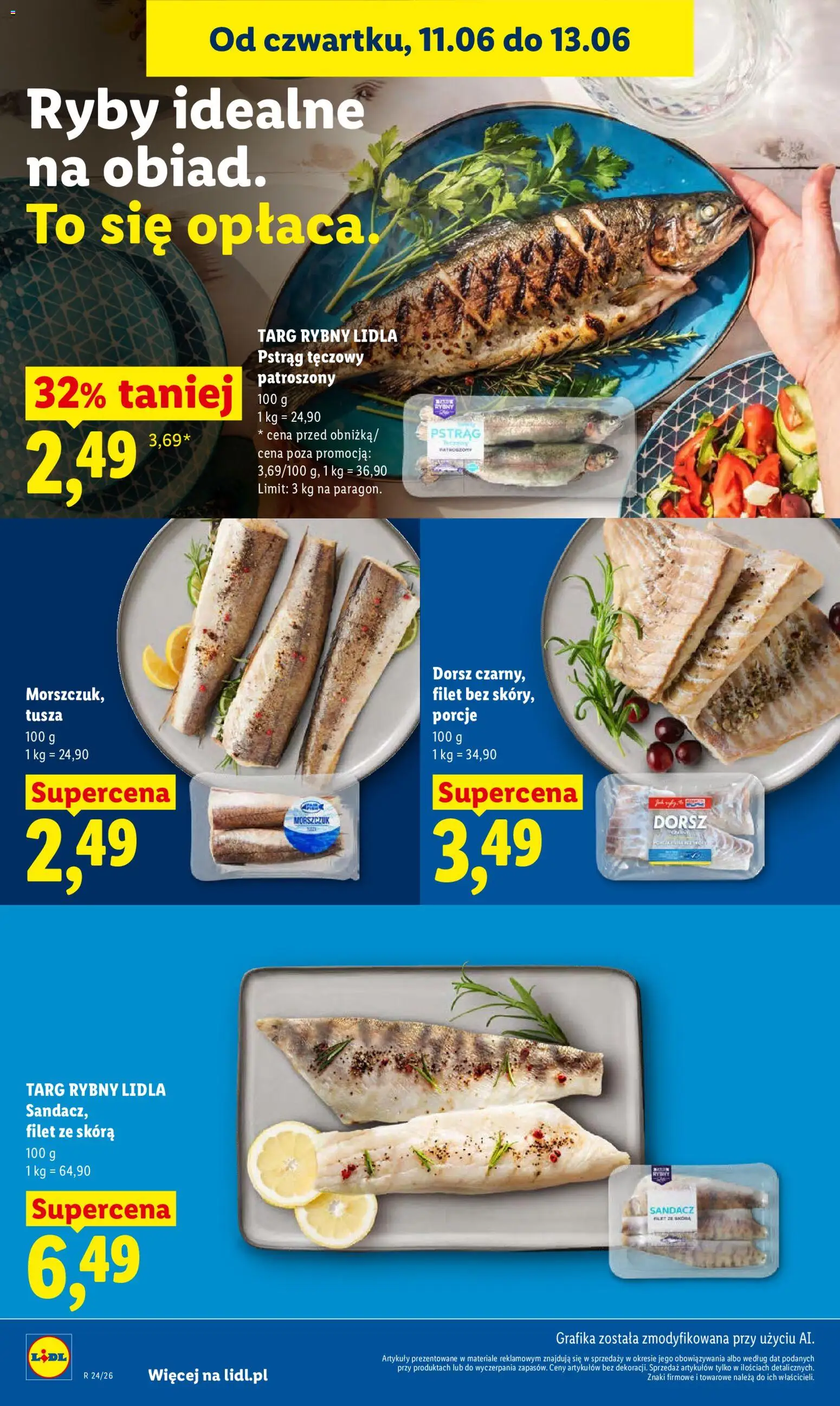 Lidl gazetka od 11.06.2026 | Strona: 58 | Produkty: Sandacz, Dorsz, Morszczuk, Ryby