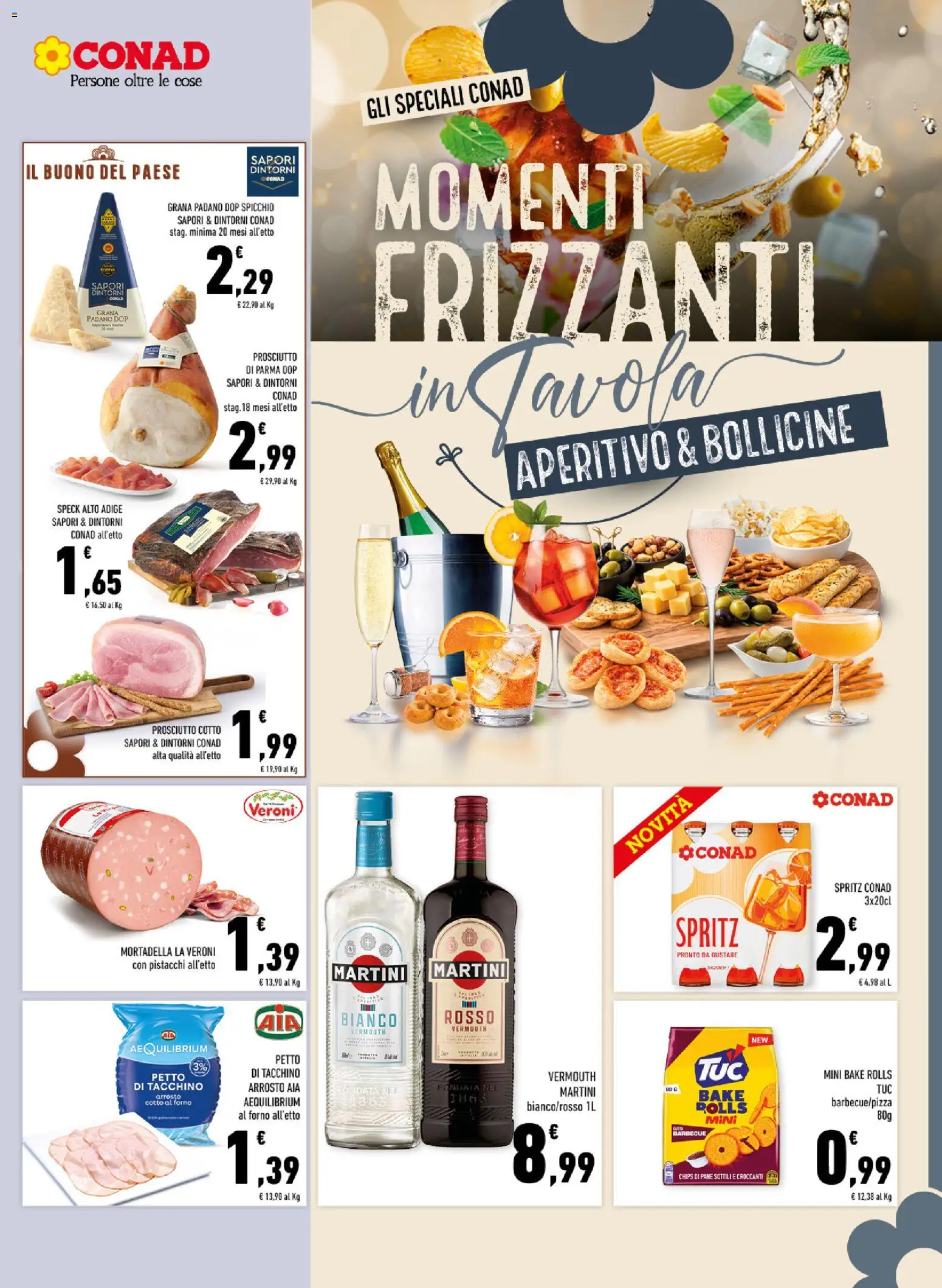 Volantino Conad del 16/07/2026 | Pagina: 7 | Prodotti: Arrosto, Prosciutto di Parma, Prosciutto Cotto, Tacchino