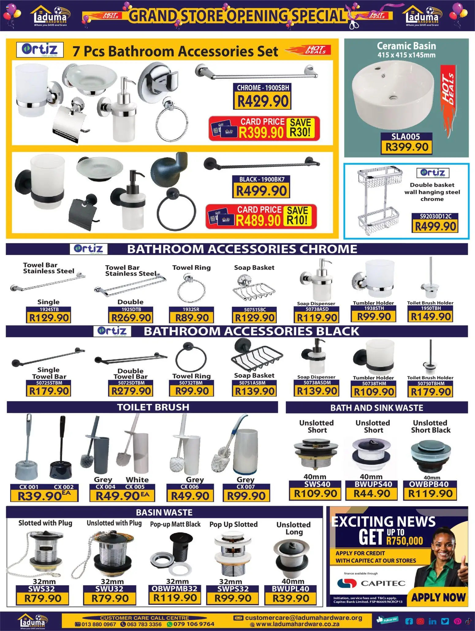 New Laduma Hardware catalogue – valid from 22/10/2026 | Page: 8 | Products: Bath, Towel, Basin, Sink