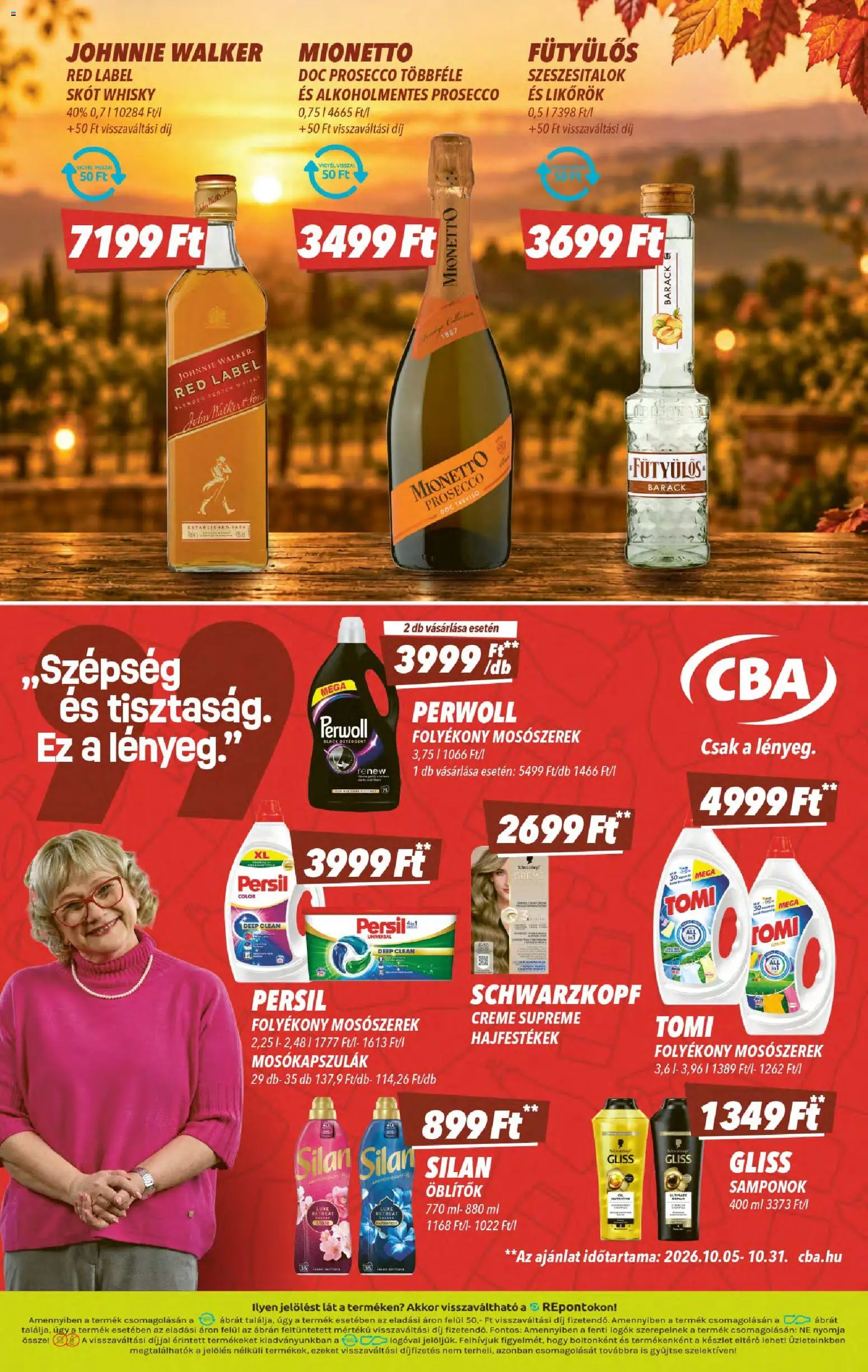 CBA akciós ujság - amely érvényes a következő dátumtól: 2026.10.08. | Oldal: 9