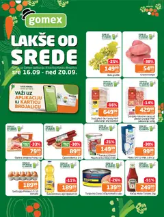 Gomex katalog Lakše od srede - pregled Gomex kataloga - važi od 16.09.2026