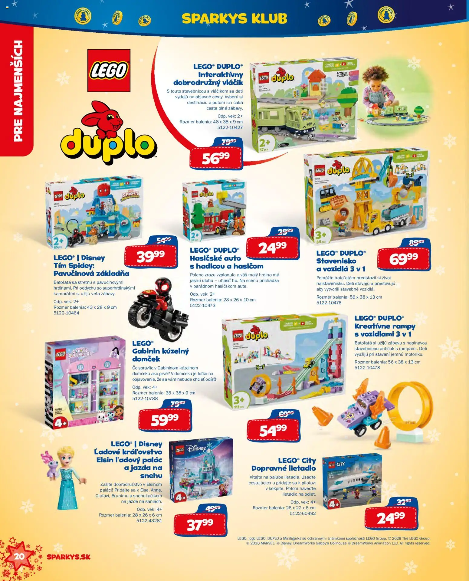 Nové ALLTOYS akcie – leták je platný od 06.10.2026 | Strana: 20 | Produkty: LEGO, LEGO DUPLO