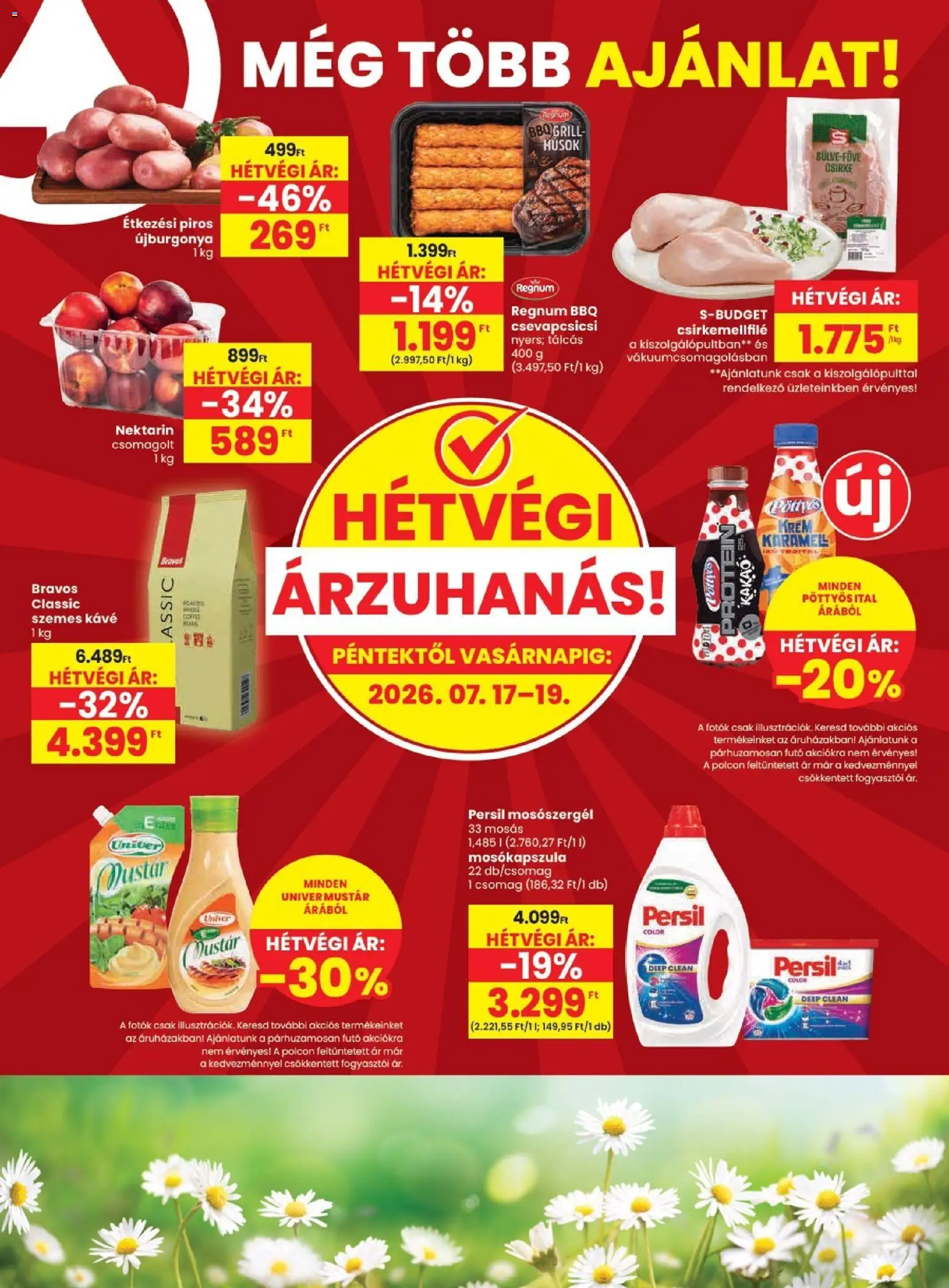 Spar akciós ujság - amely érvényes a következő dátumtól: 2026.07.16. | Oldal: 20 | Termékek: Csirke, Pöttyös, Mosókapszula, Mustár