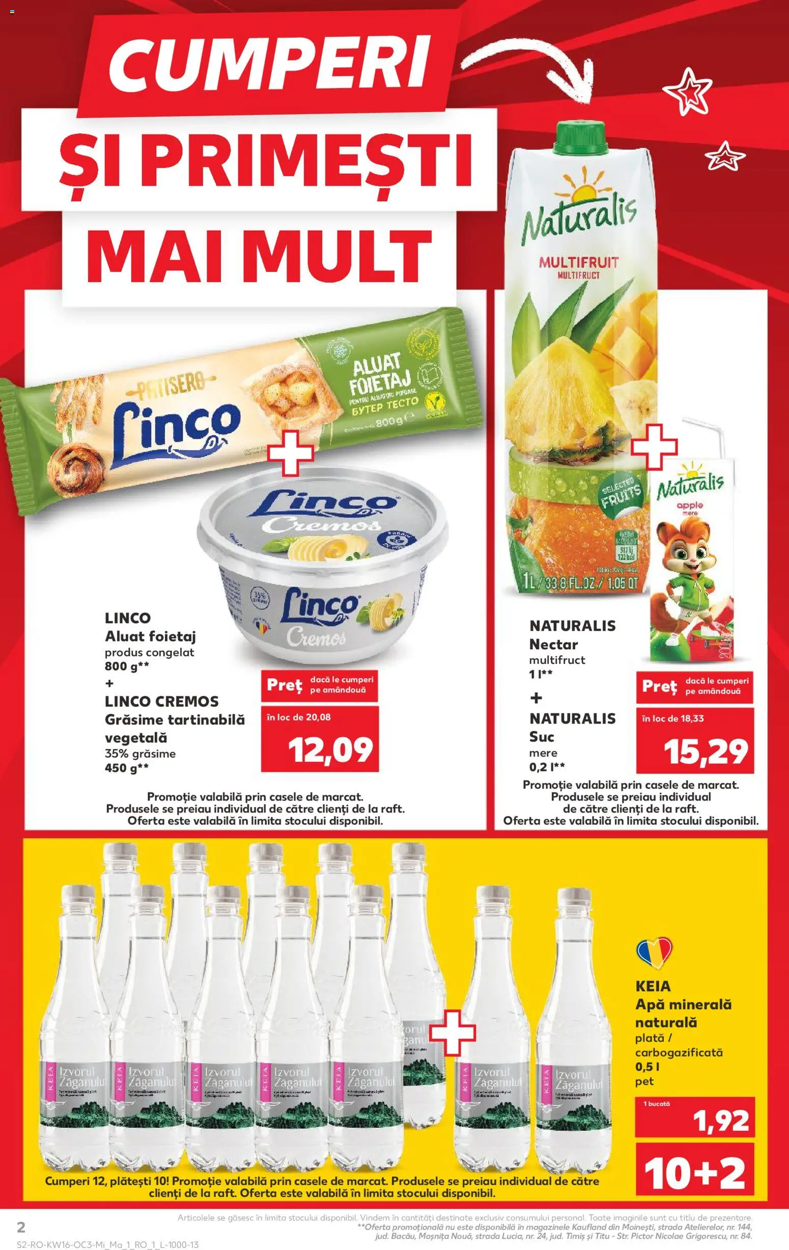 Noul catalog Kaufland – valabil de la 15.04.2026 | Pagină: 2 | Produse: Yazı tahtası kalemi, Foietaj, Apple, Mere