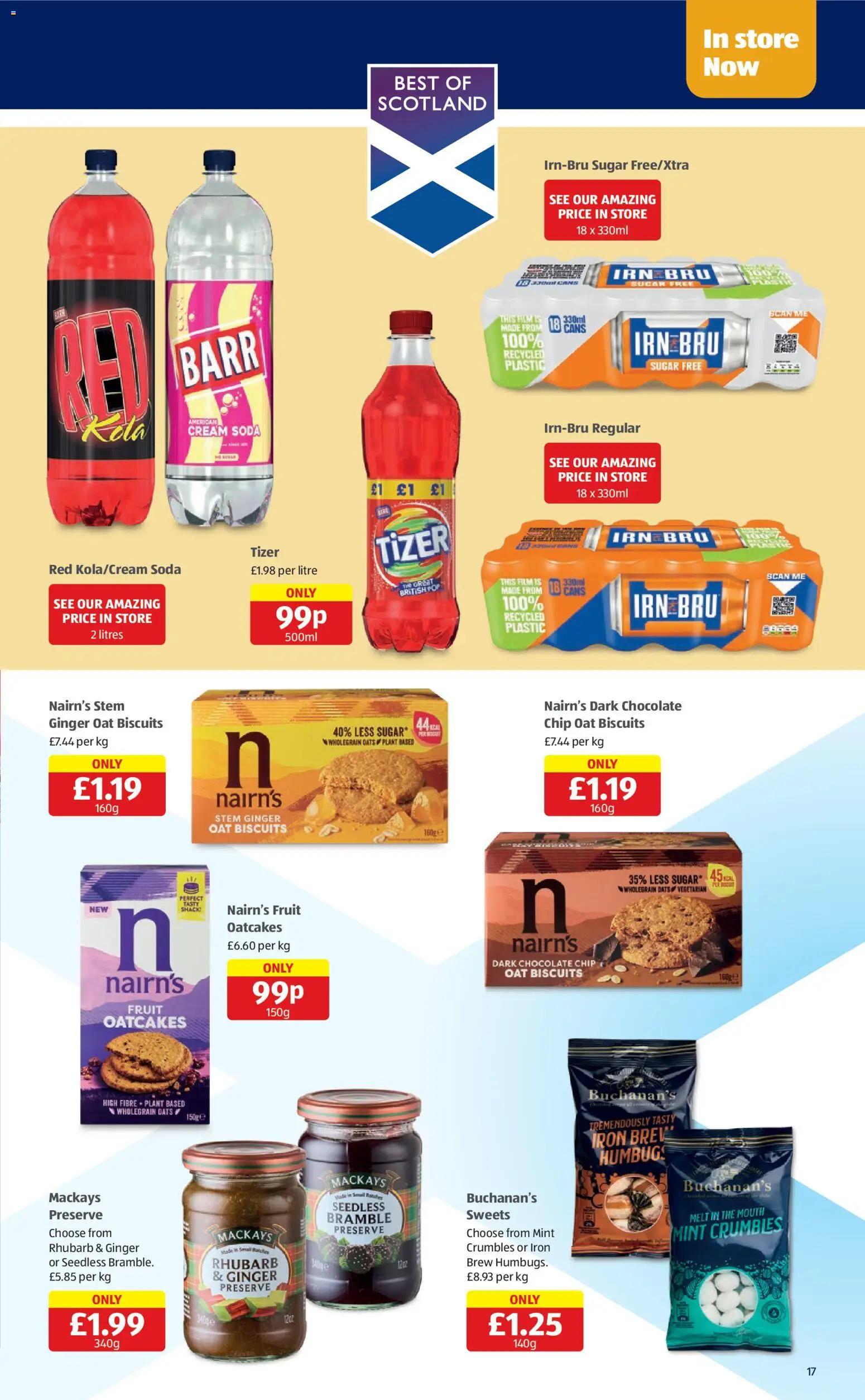 {H1} | Page: 17 | Products: Biscuits, Sweets, Oats, Iron
