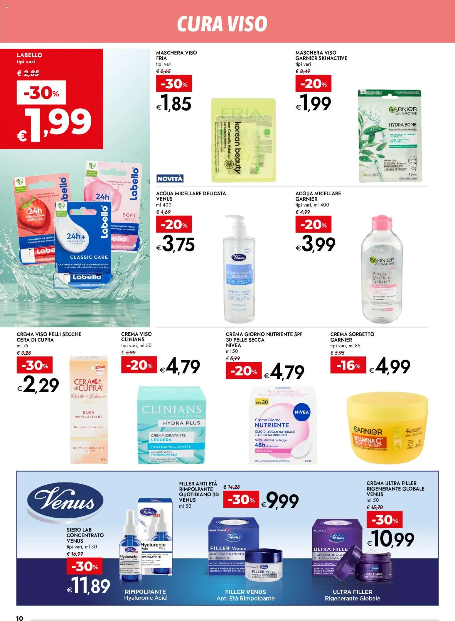 Volantino bennet del 23/07/2026 | Pagina: 10 | Prodotti: Crema, Olio, Burro, Aloe vera